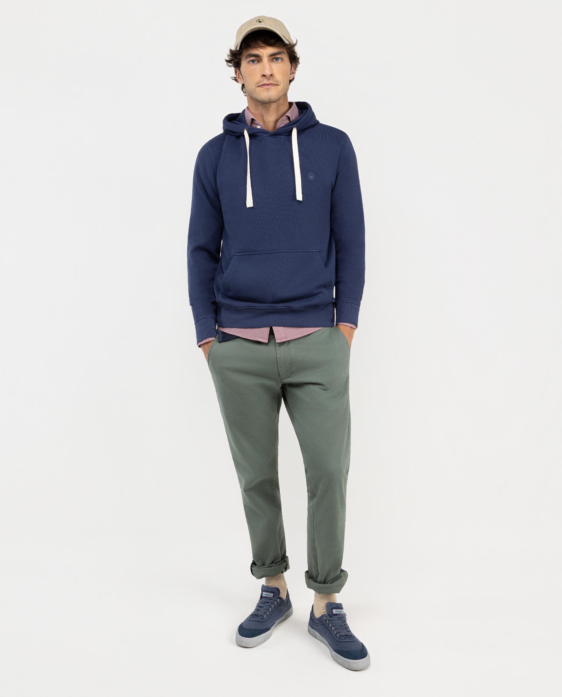 Sudadera Capucha Marino HOMBRE OI 25-0