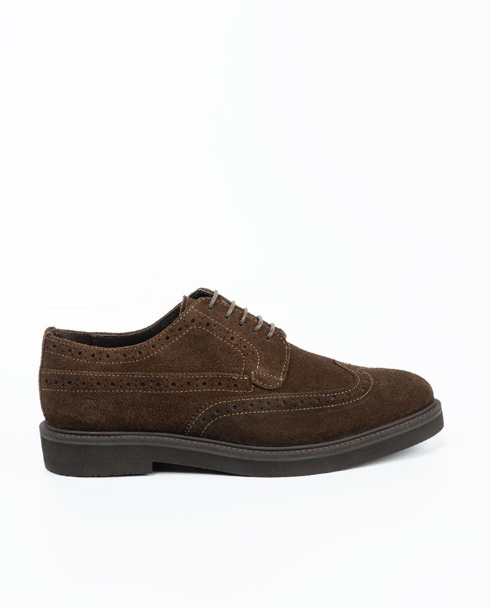 Zapato Oxford Ante Marrón HOMBRE OI 25-1