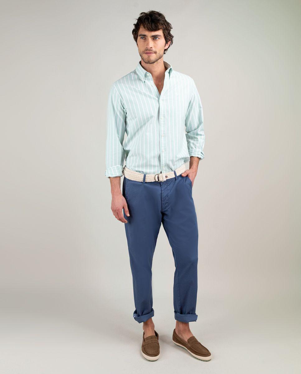 Camisa Oxford Butcher Verde HOMBRE PV 25-1