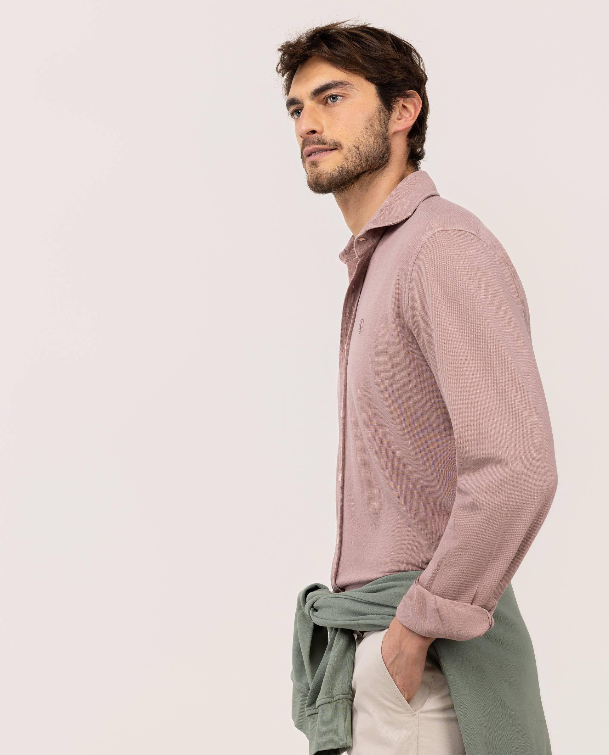 Camisa Piqué Rosa HOMBRE PV 26-2