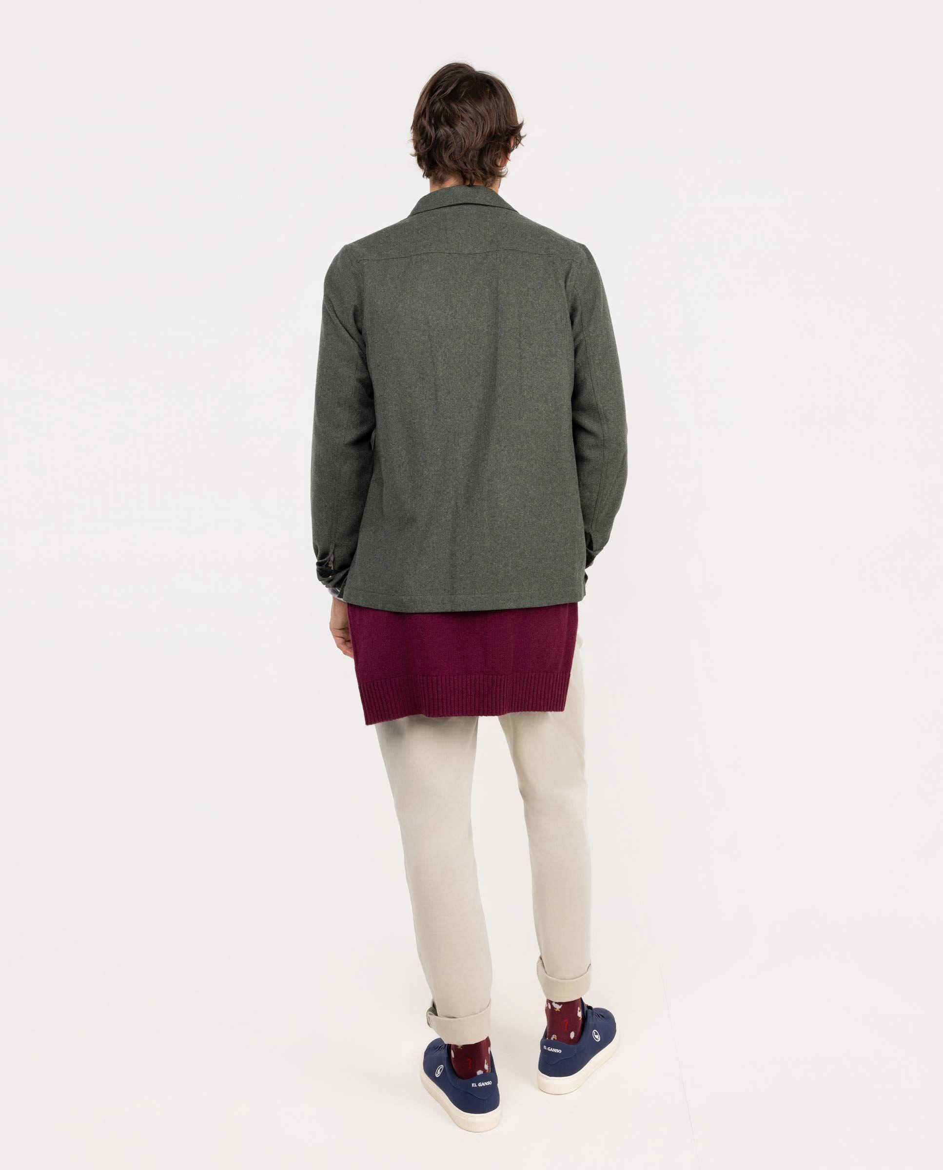 Sobrecamisa Lana Verde HOMBRE OI 25-2