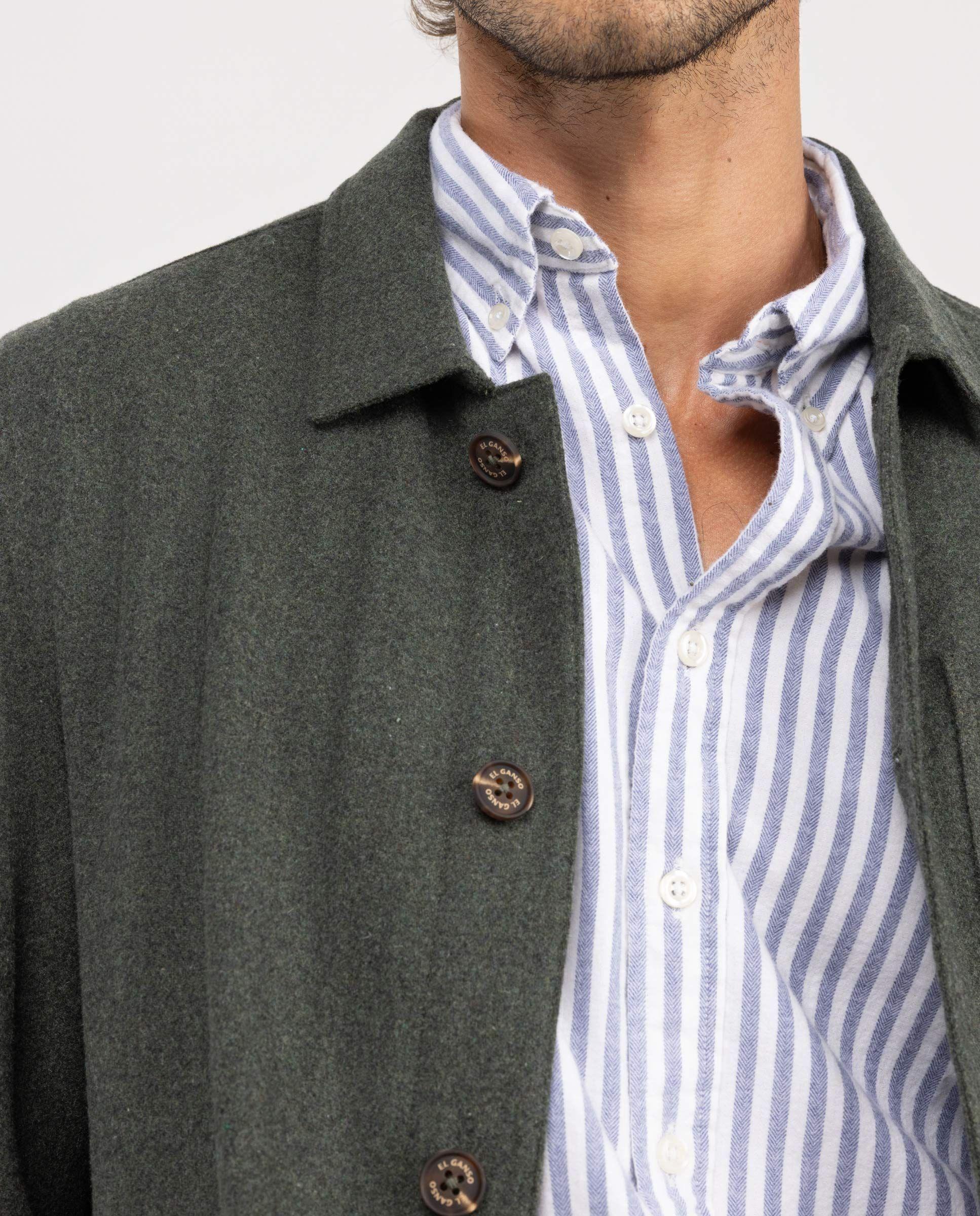 Sobrecamisa Lana Verde HOMBRE OI 25-3