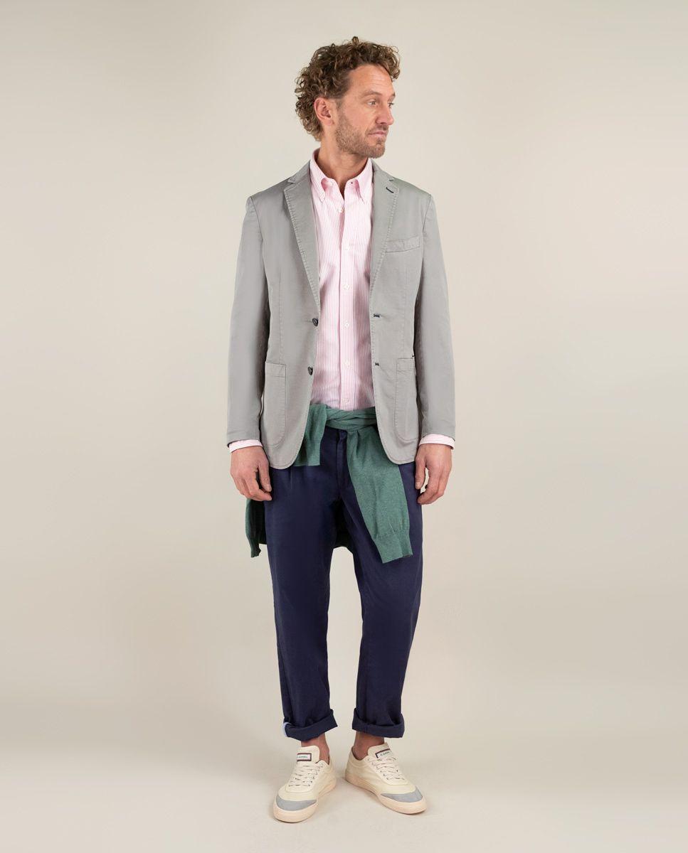 Americana Sarga Garment Dyed Gris HOMBRE PV 25-1