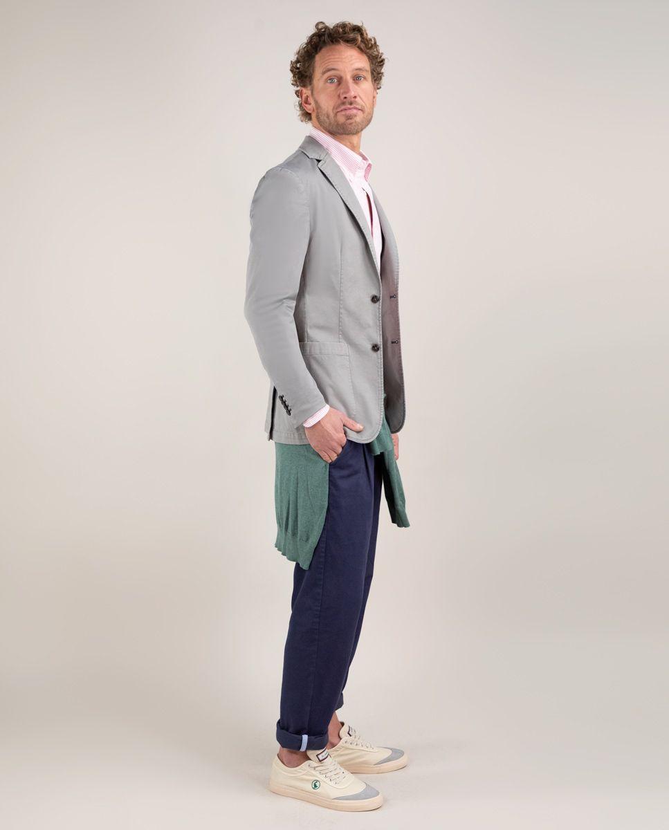 Americana Sarga Garment Dyed Gris HOMBRE PV 25-2