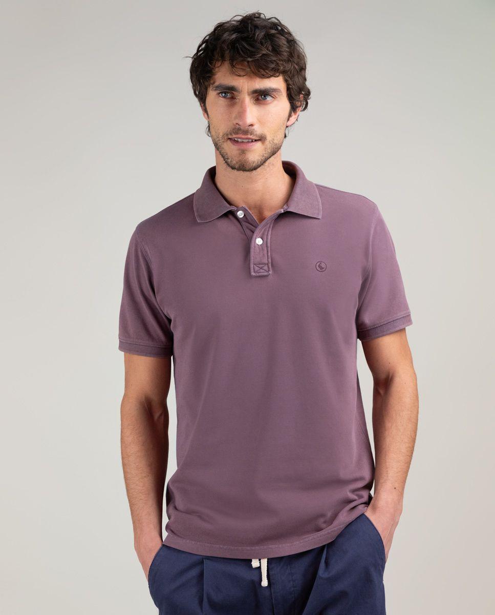 Polo Piqué Pigment Dyed Berenjena HOMBRE PV 25-0