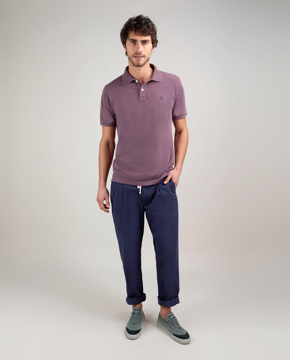 Polo Piqué Pigment Dyed Berenjena HOMBRE PV 25-1