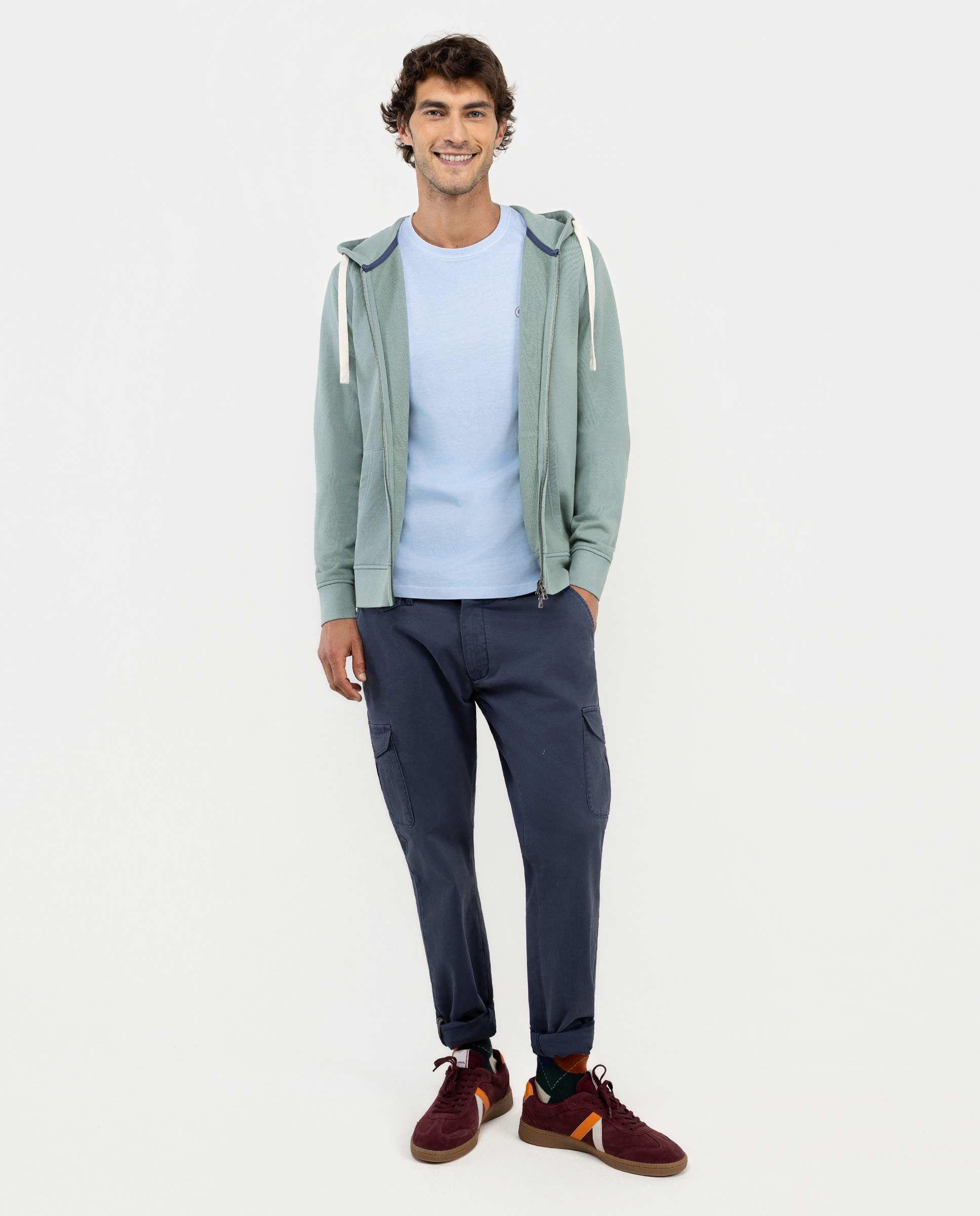 Sudadera Zipper Menta HOMBRE OI 25-0
