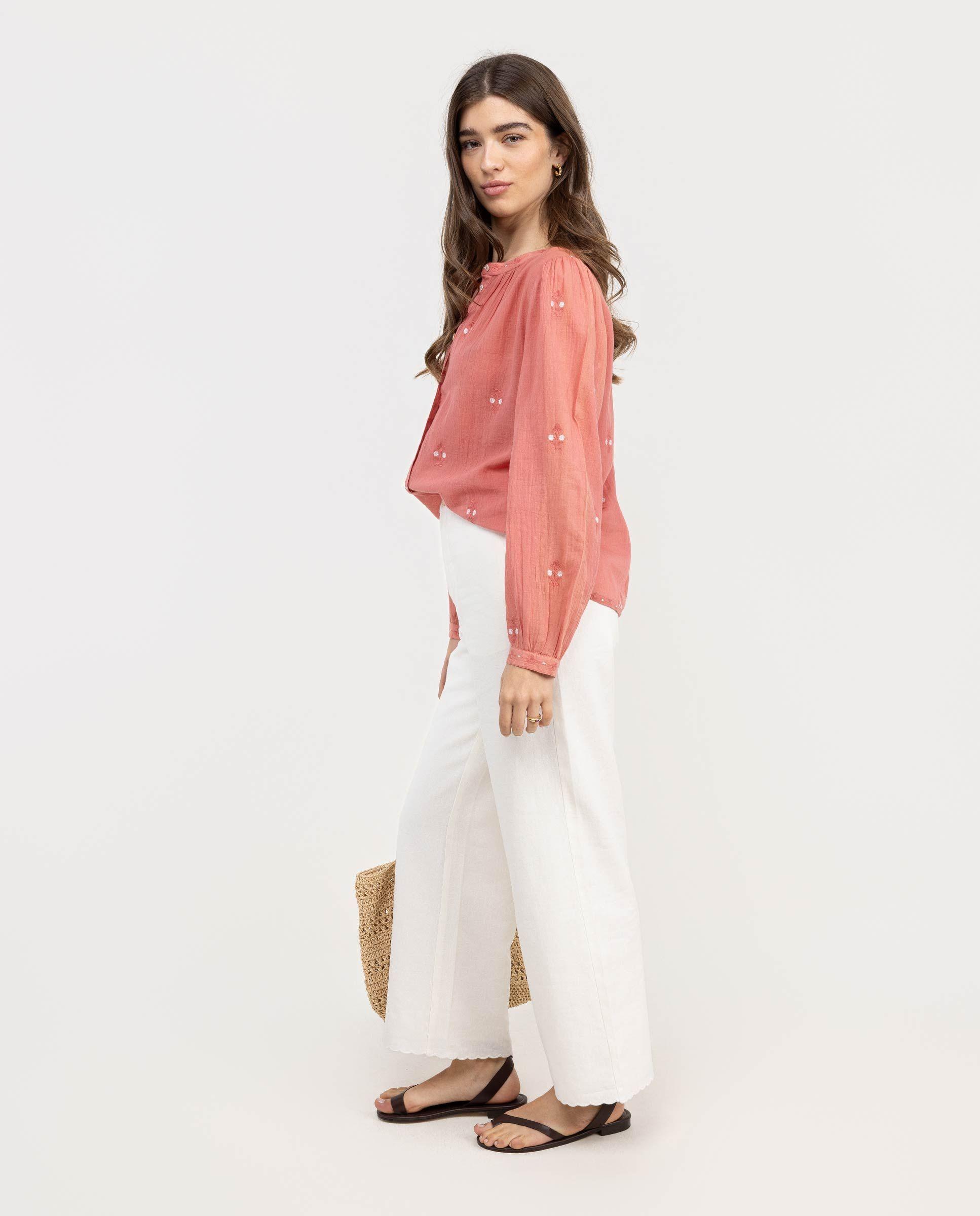 Blusa Aurora Bordados Teja MUJER PV 26-2