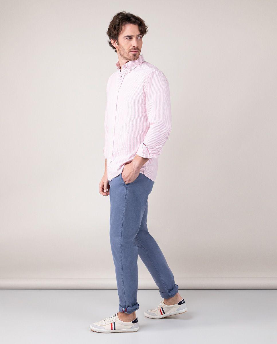 Camisa Oxford Yale Rojo LATAM HOMBRE OI 24-2