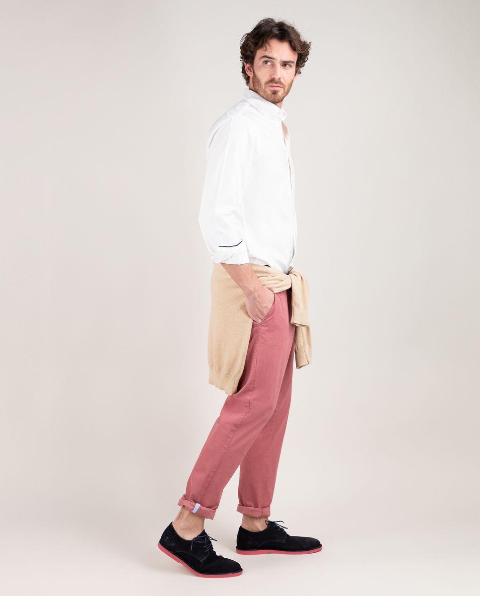 Camisa Algodón Garment Dyed Blanco HOMBRE PV 25-2