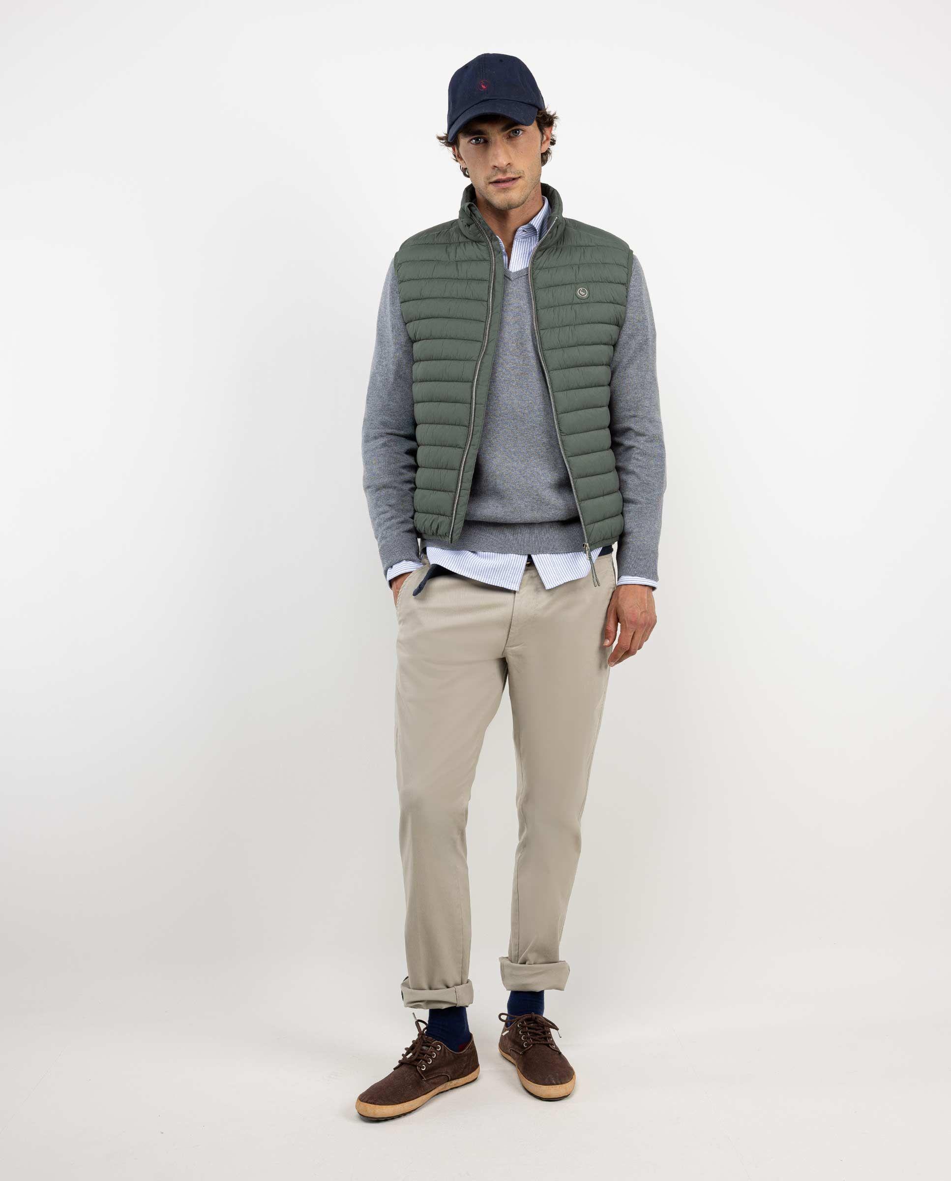 Chaleco Acolchado Básico Verde HOMBRE OI 25-0