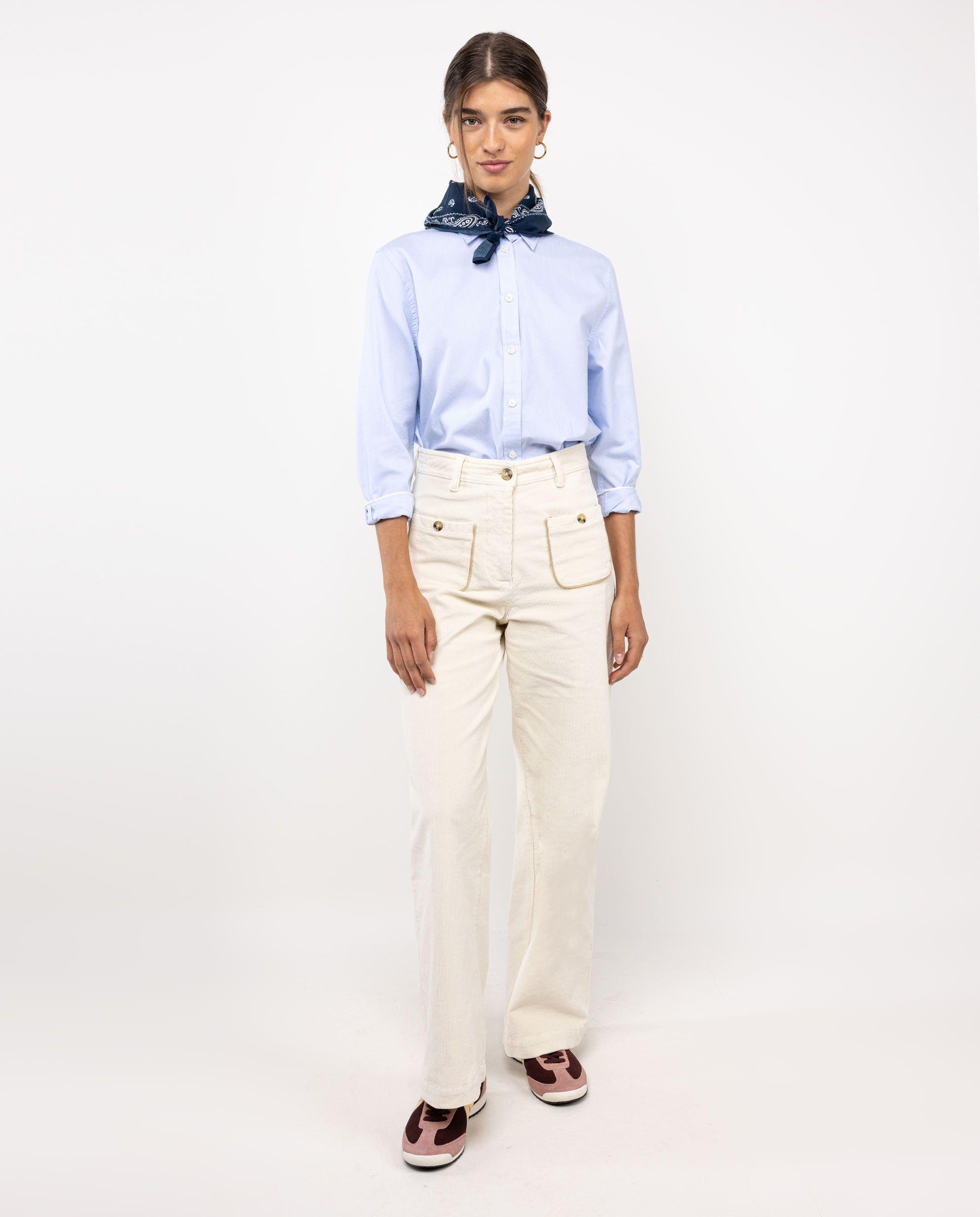 Camisa Vestir Lisa Celeste MUJER OI 25-2