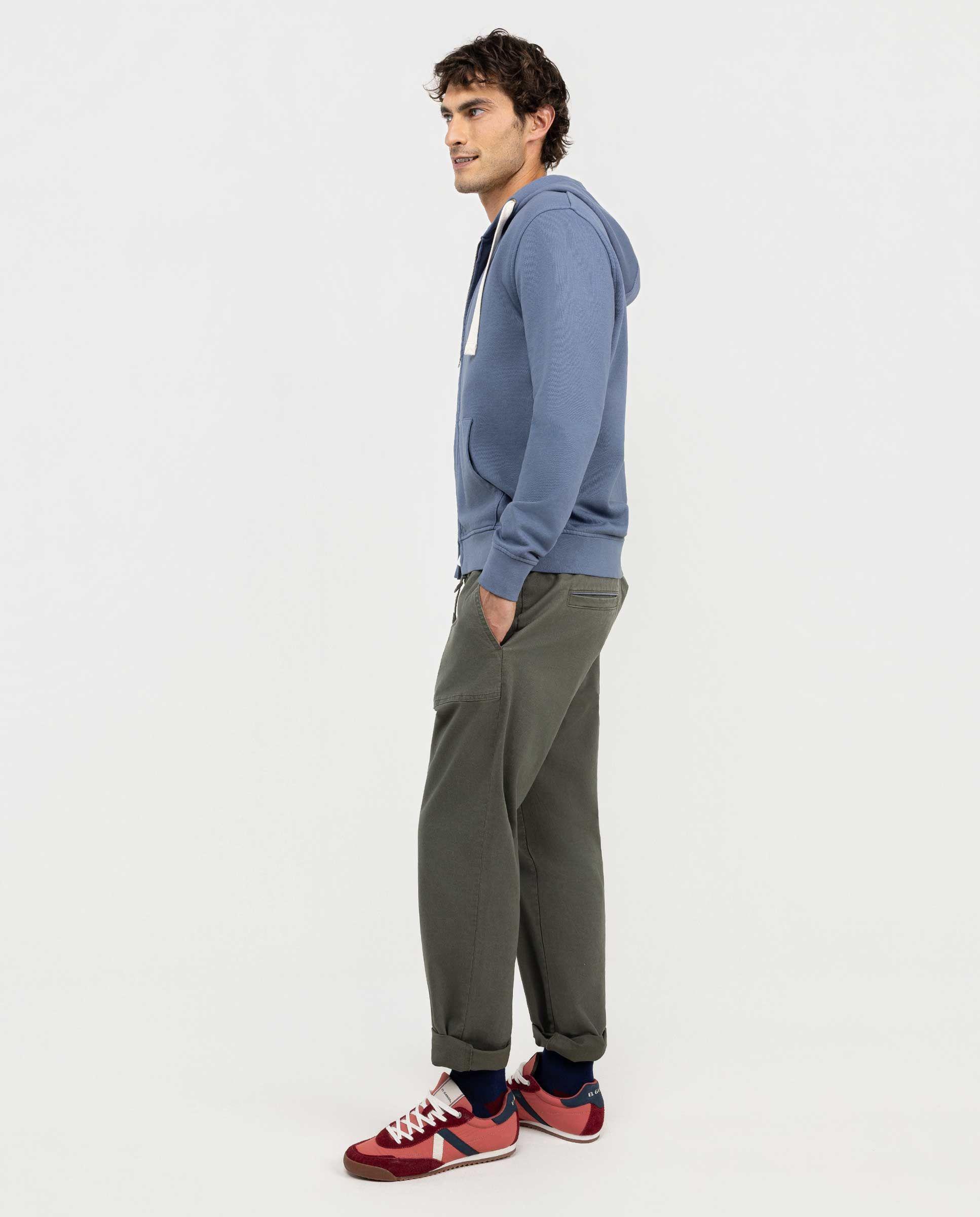 Sudadera Zipper Petróleo HOMBRE OI 25-2