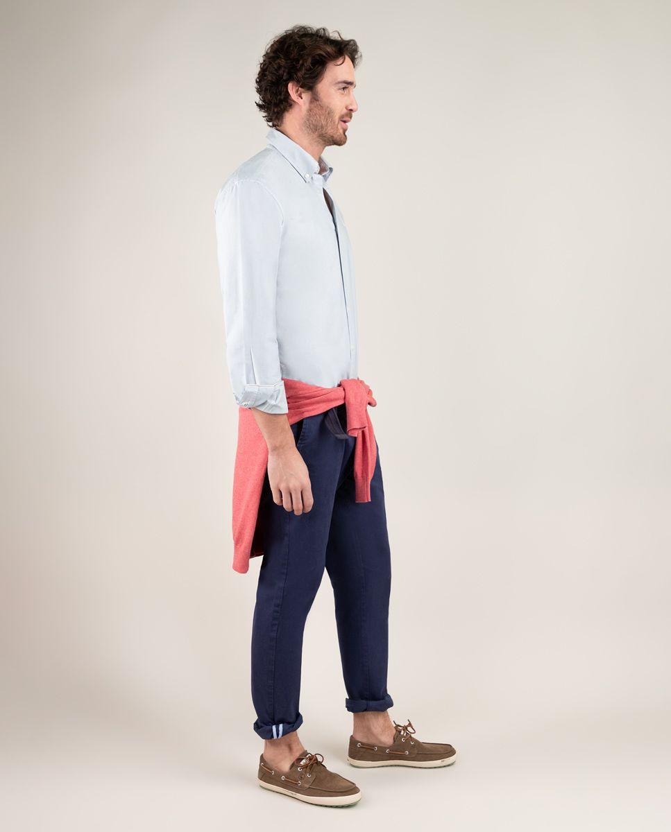 Camisa Algodón Garment Dyed Gris HOMBRE PV 25-2