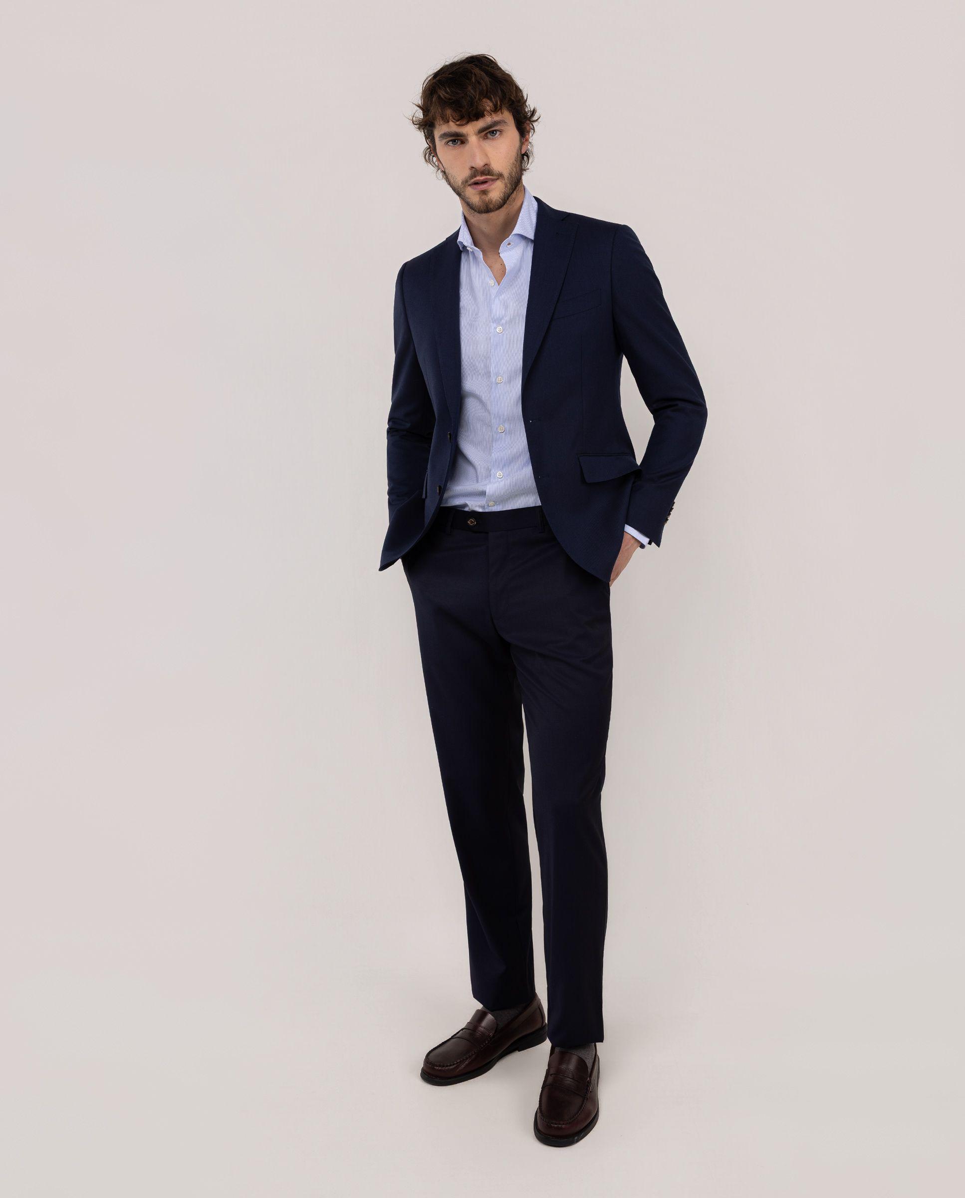 Americana Traje Lavable Marino Liso HOMBRE PV 26-2