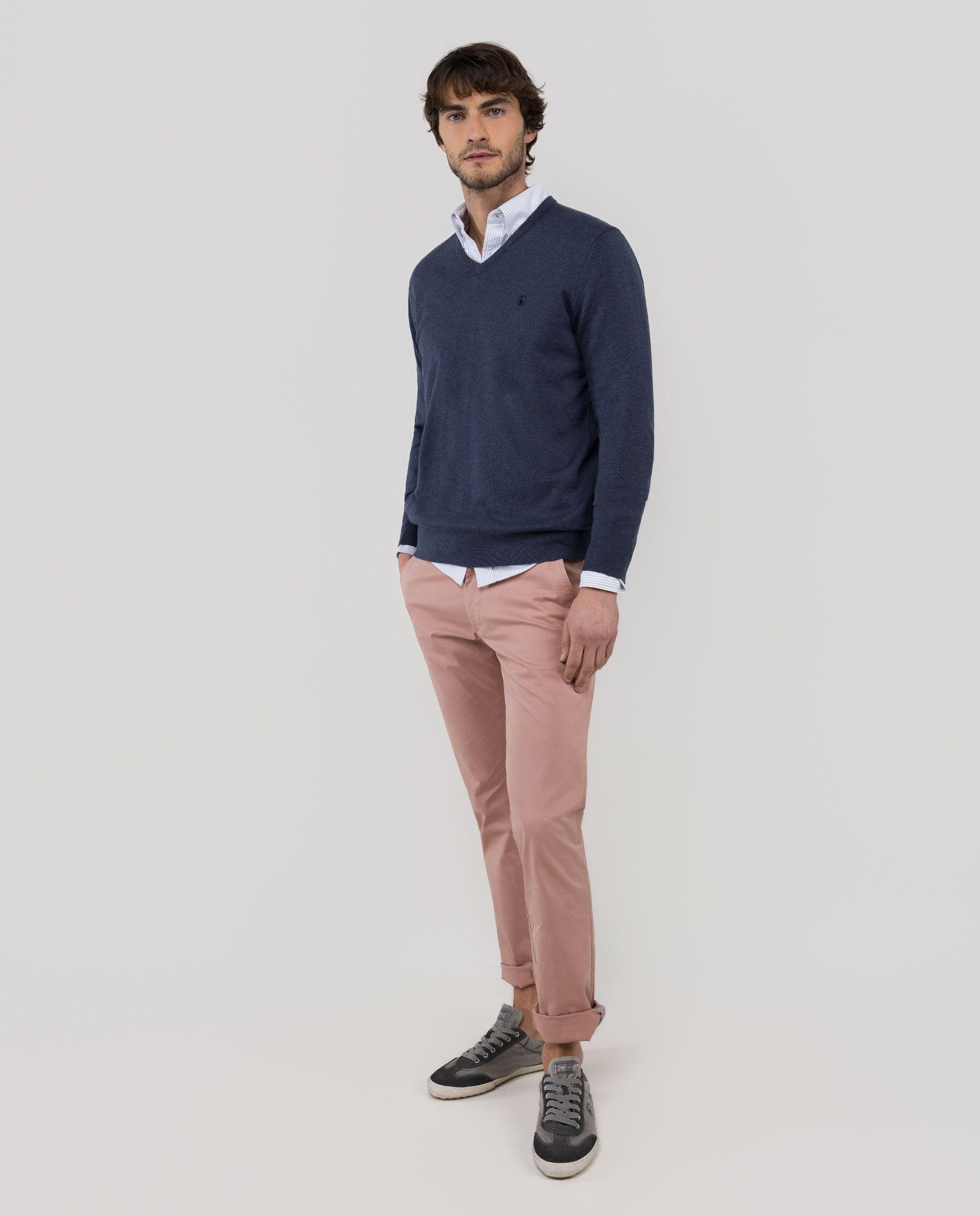 Jersey Cuello Pico Índigo HOMBRE PV 26-2
