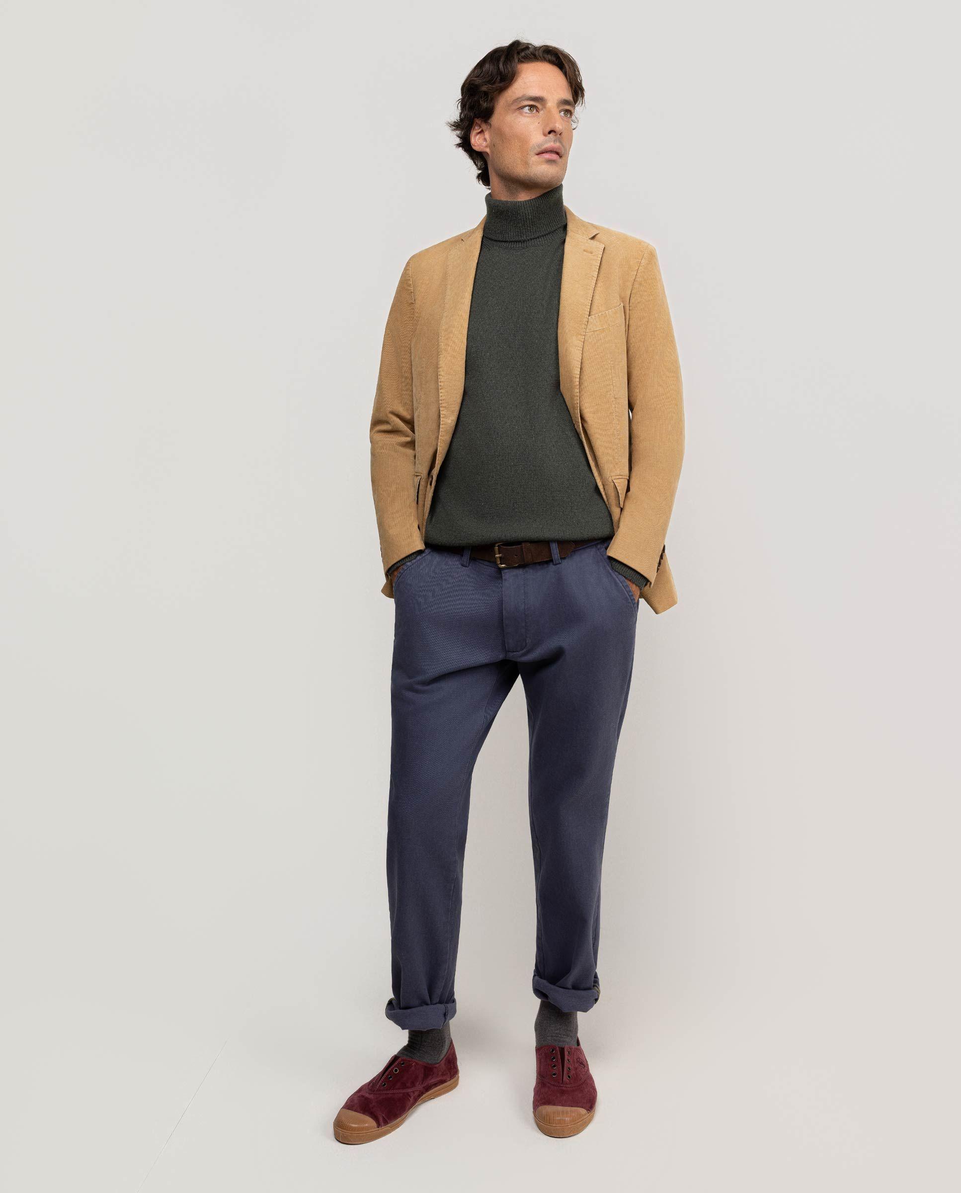 Americana Pana Tinte en Prenda Beige HOMBRE OI 25-2