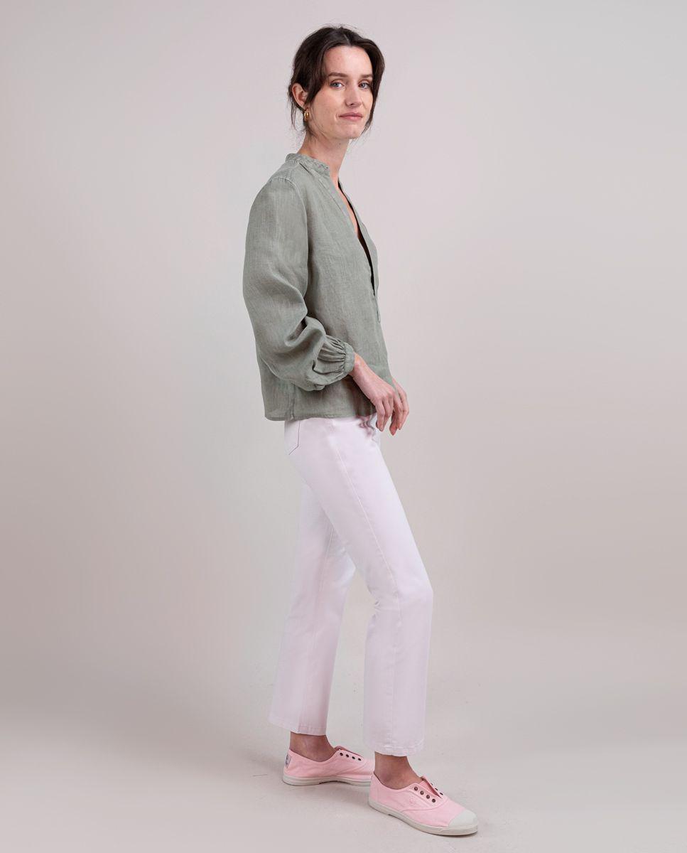 Camisa Polera Lino Kaki MUJER PV 25-2