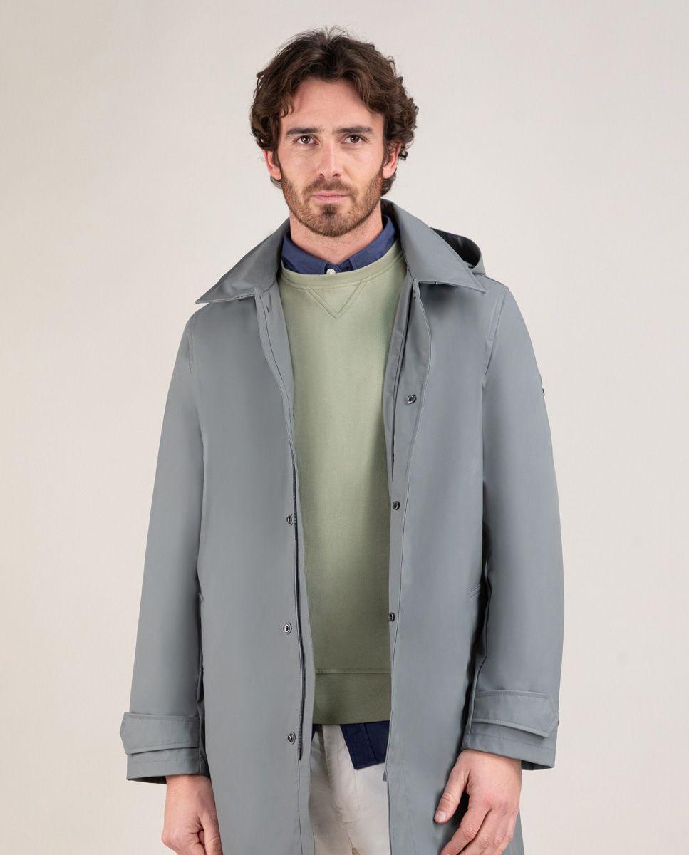 Gabardina Engomada Gris HOMBRE PV 25-0