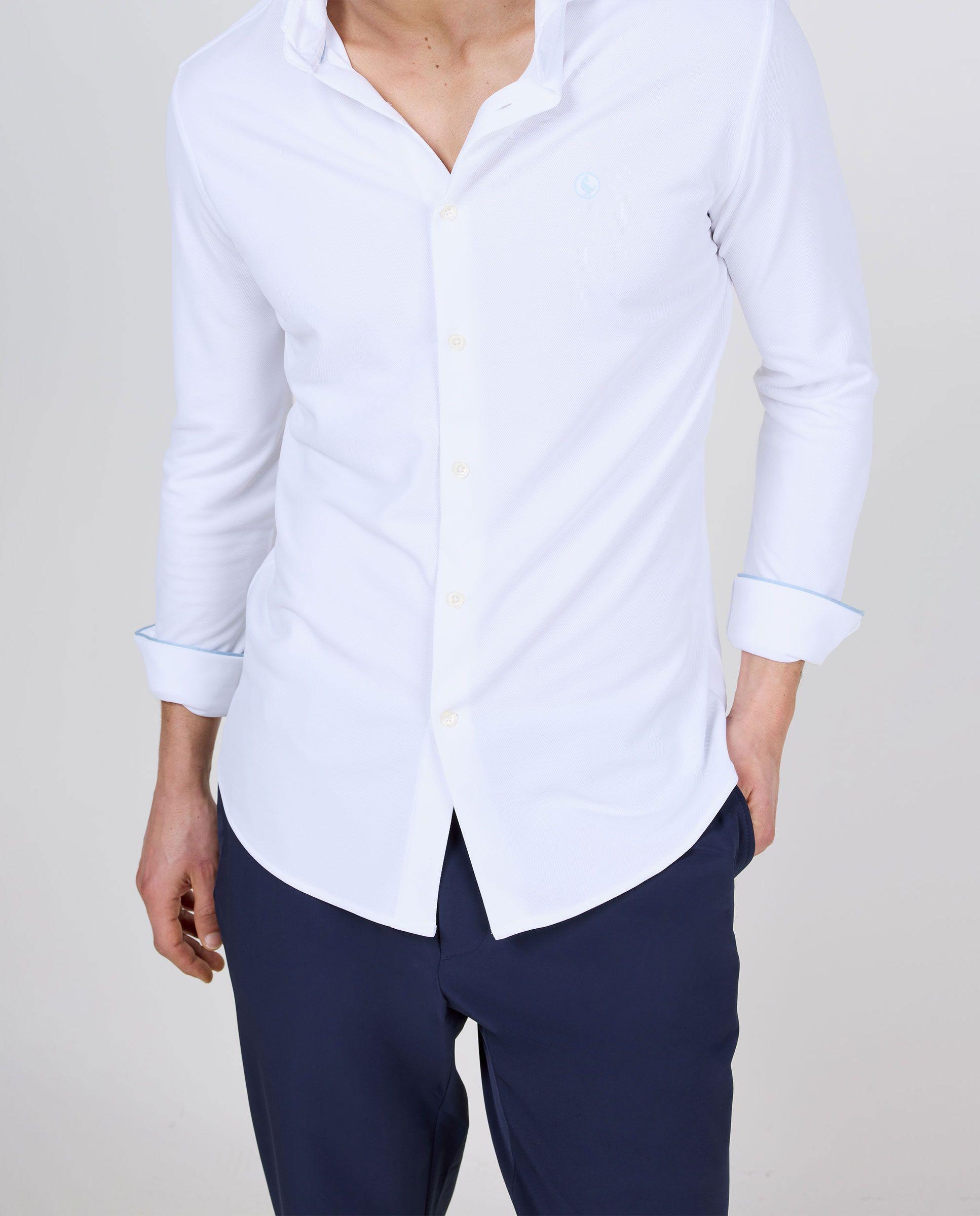 Camisa Sepiia Lisa Blanca HOMBRE PV 26-1