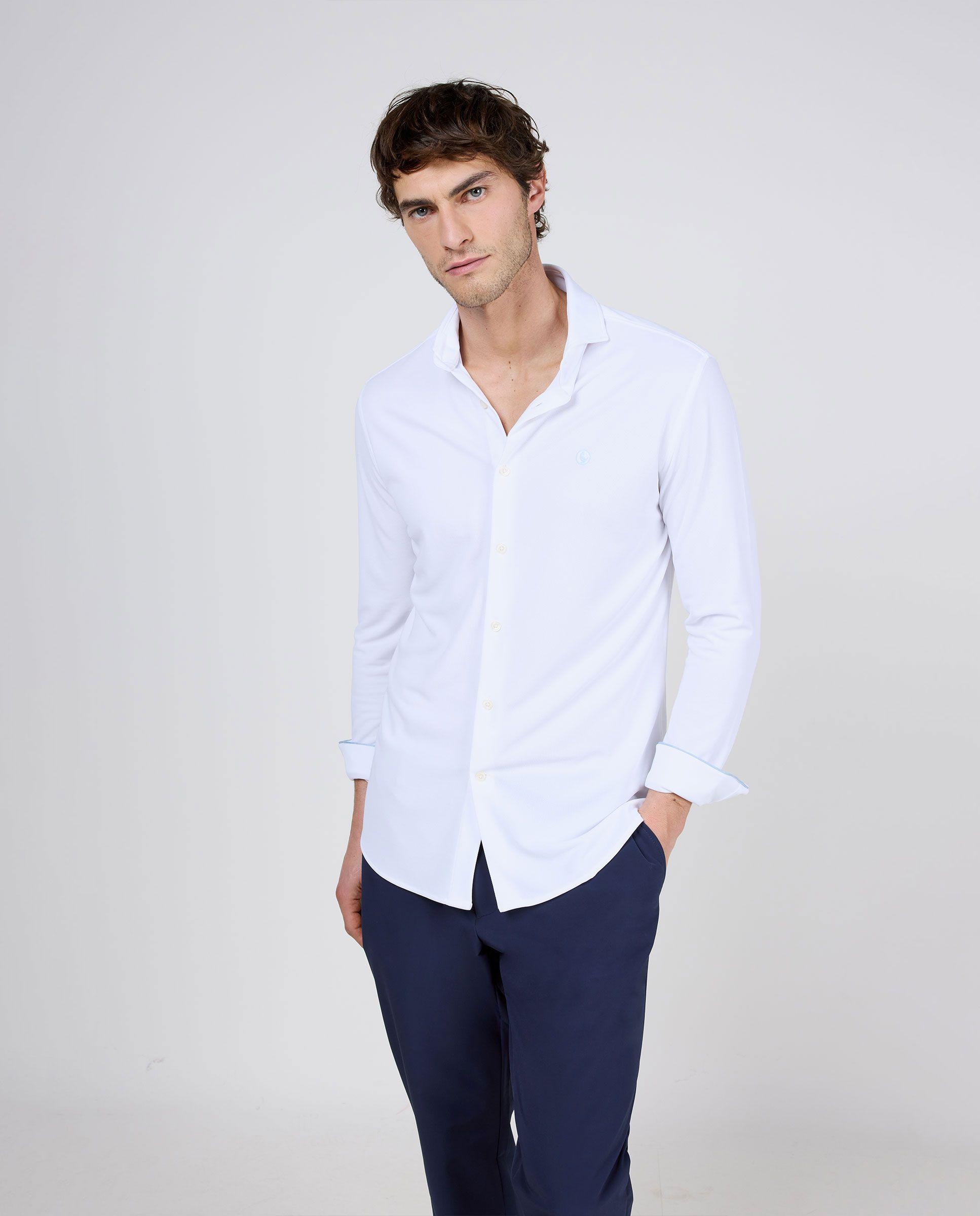 Camisa Sepiia Lisa Blanca HOMBRE PV 26-2