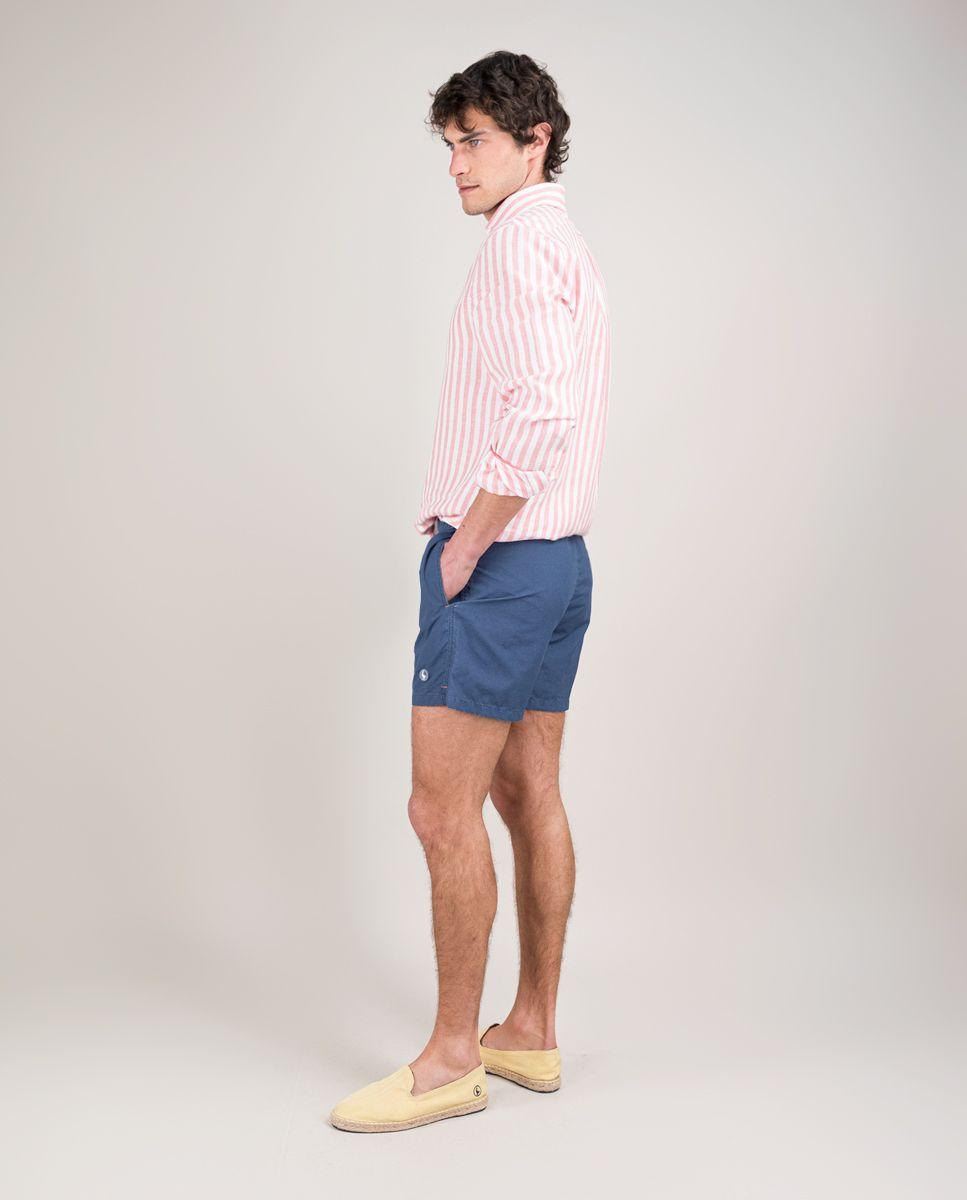 Bañador Liso Garment Dyed Marino HOMBRE PV 25-1