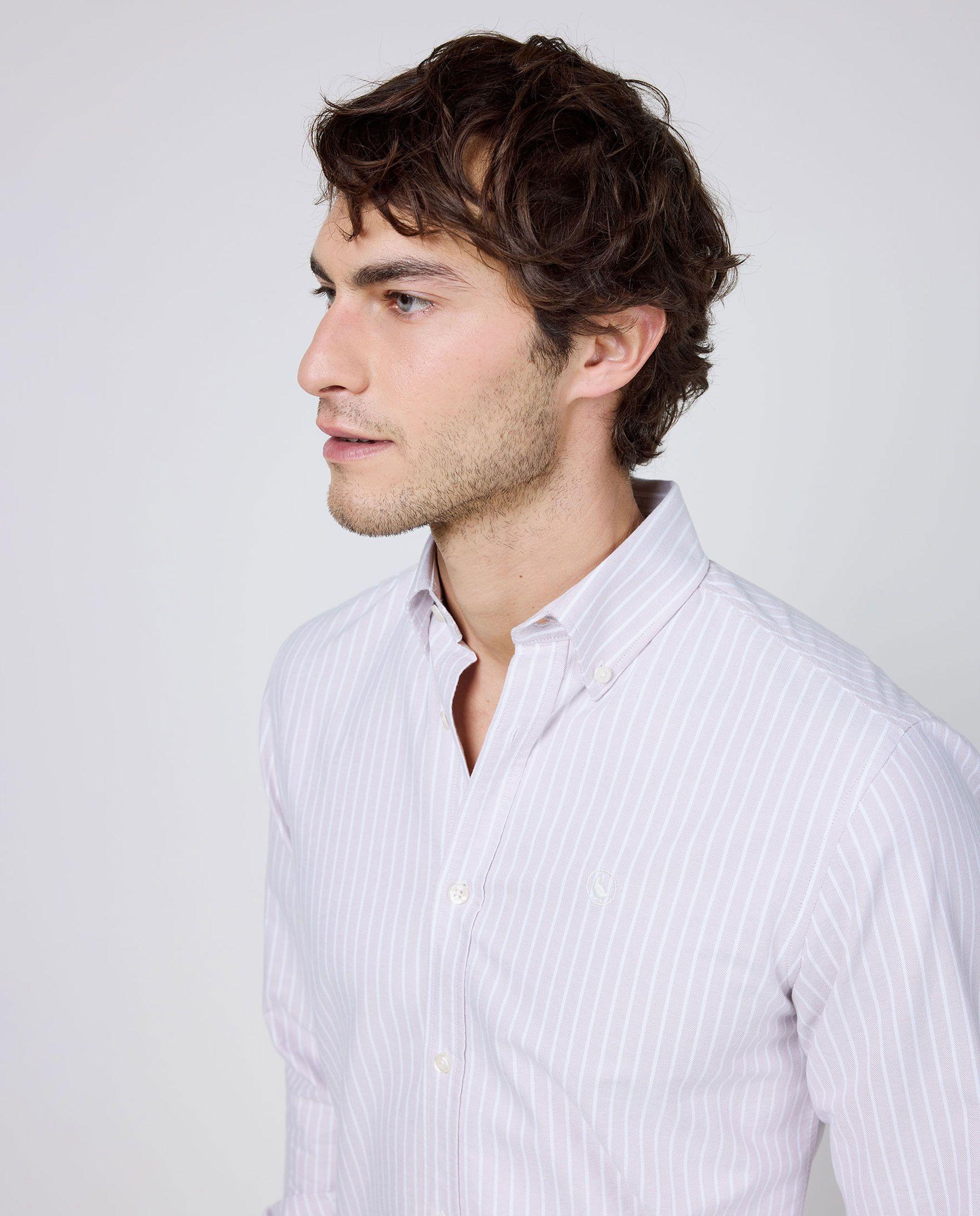 Camisa Oxford Butcher Button Down Rosa HOMBRE PV 26-2