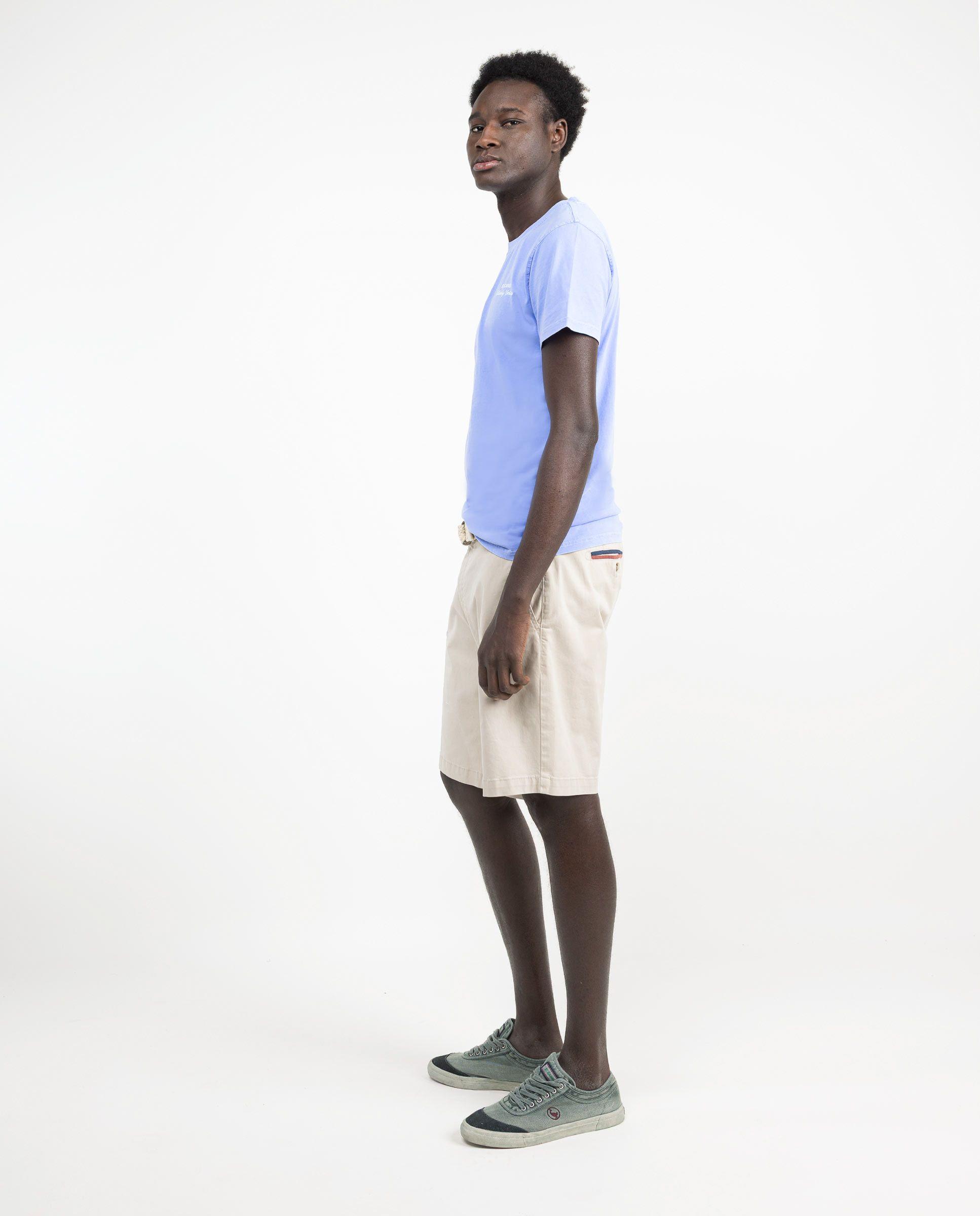 Camiseta Garment Dyed Tinte Natural Azul HOMBRE PV 25-2