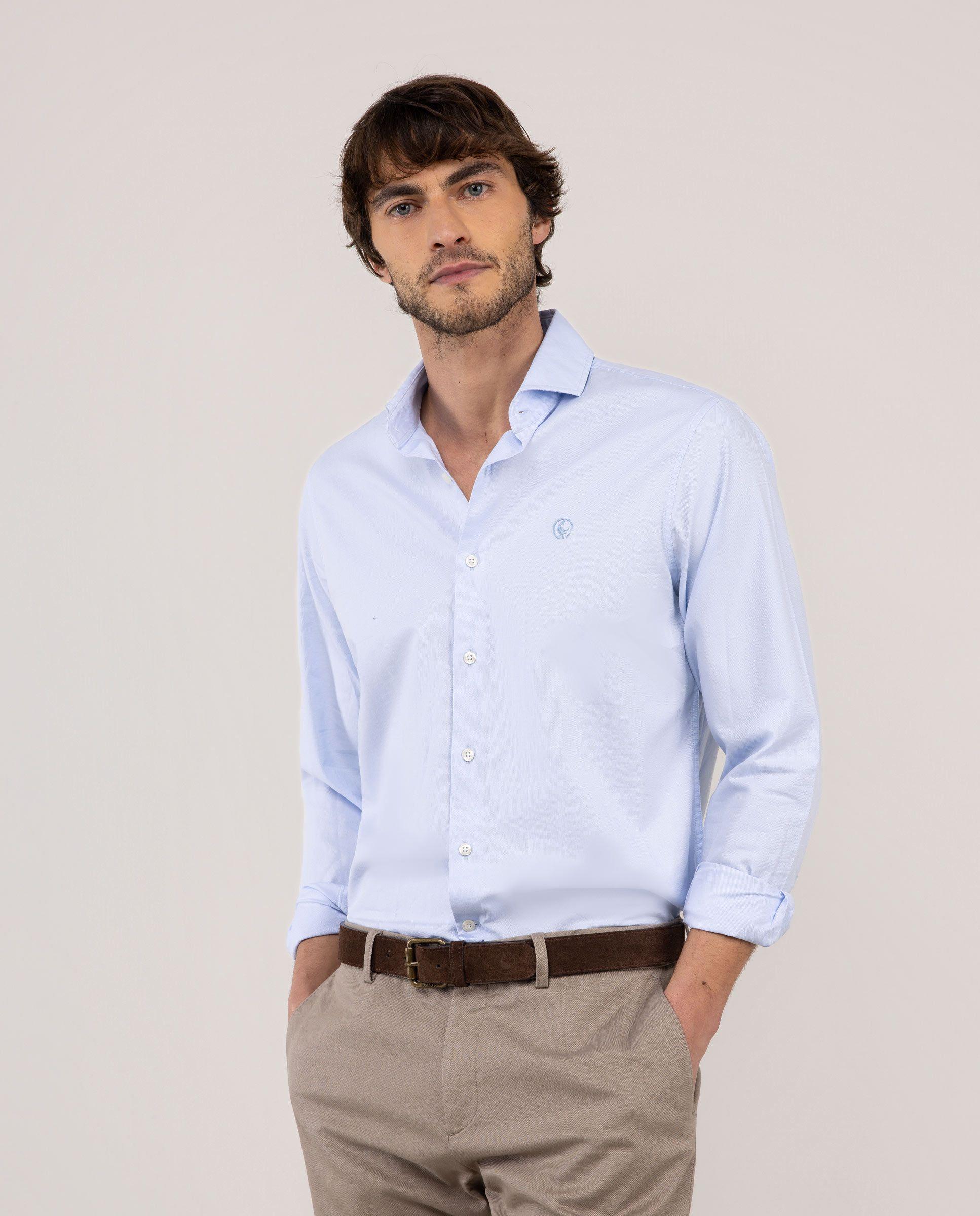 Camisa de Vestir Royal Oxford Celeste HOMBRE PV 26-0