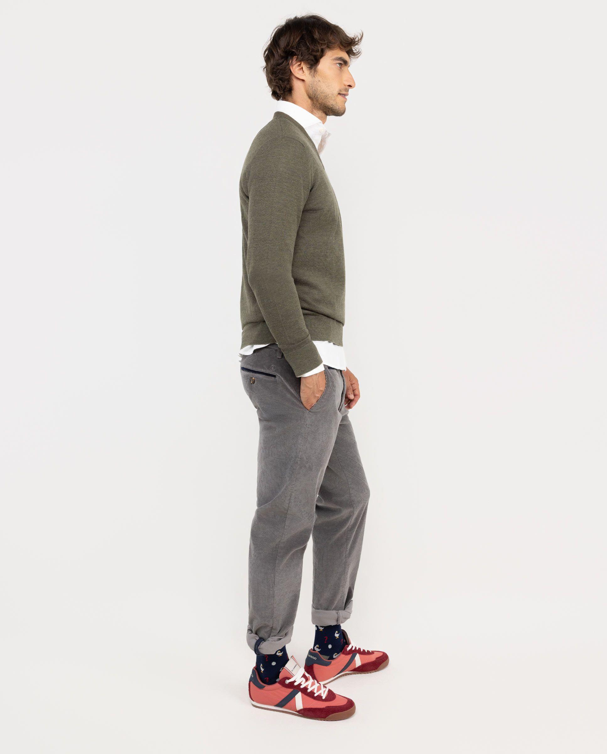 Pantalón Chino Pana Gris Slim Fit HOMBRE OI 25-2