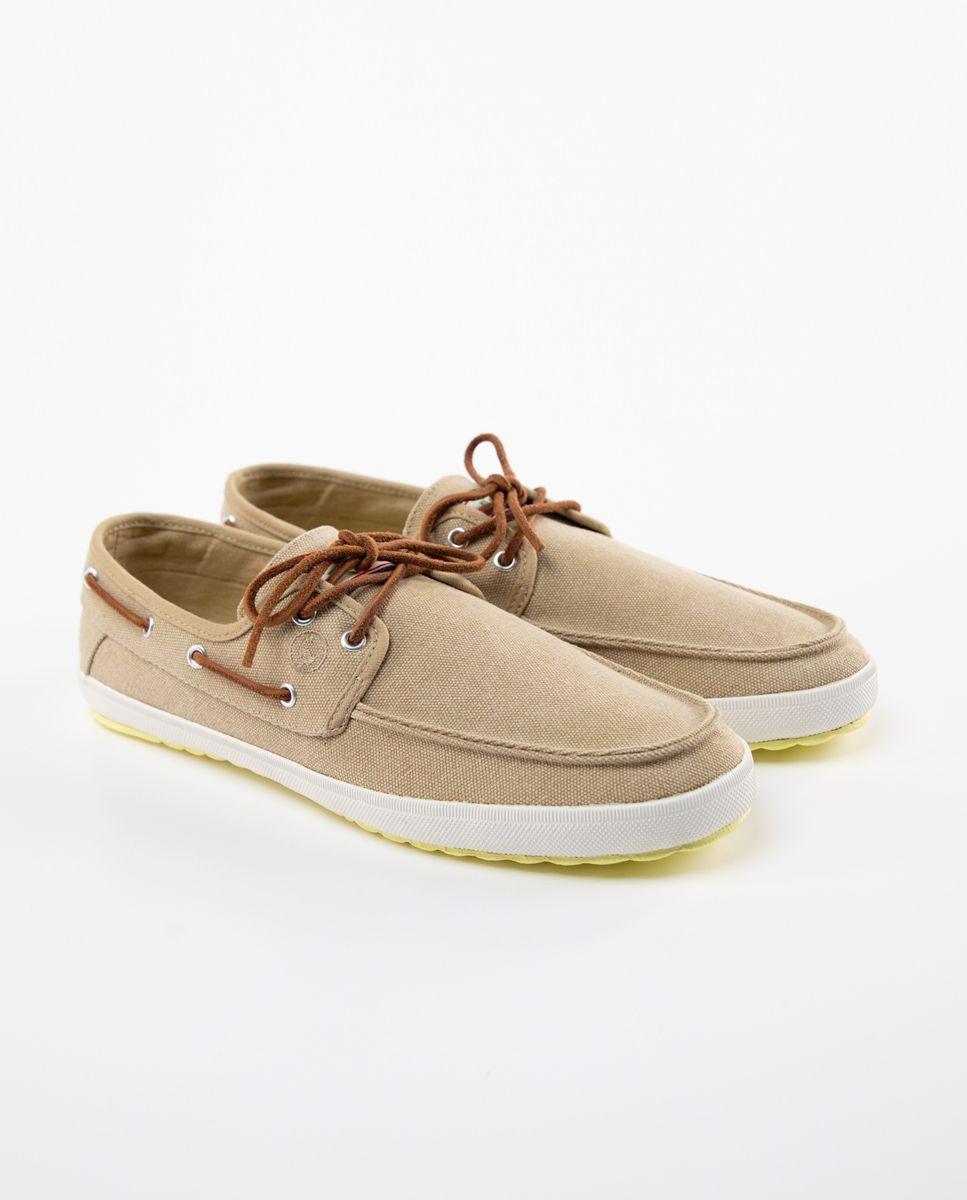Nautico Sneaker Canvas Marrón-1
