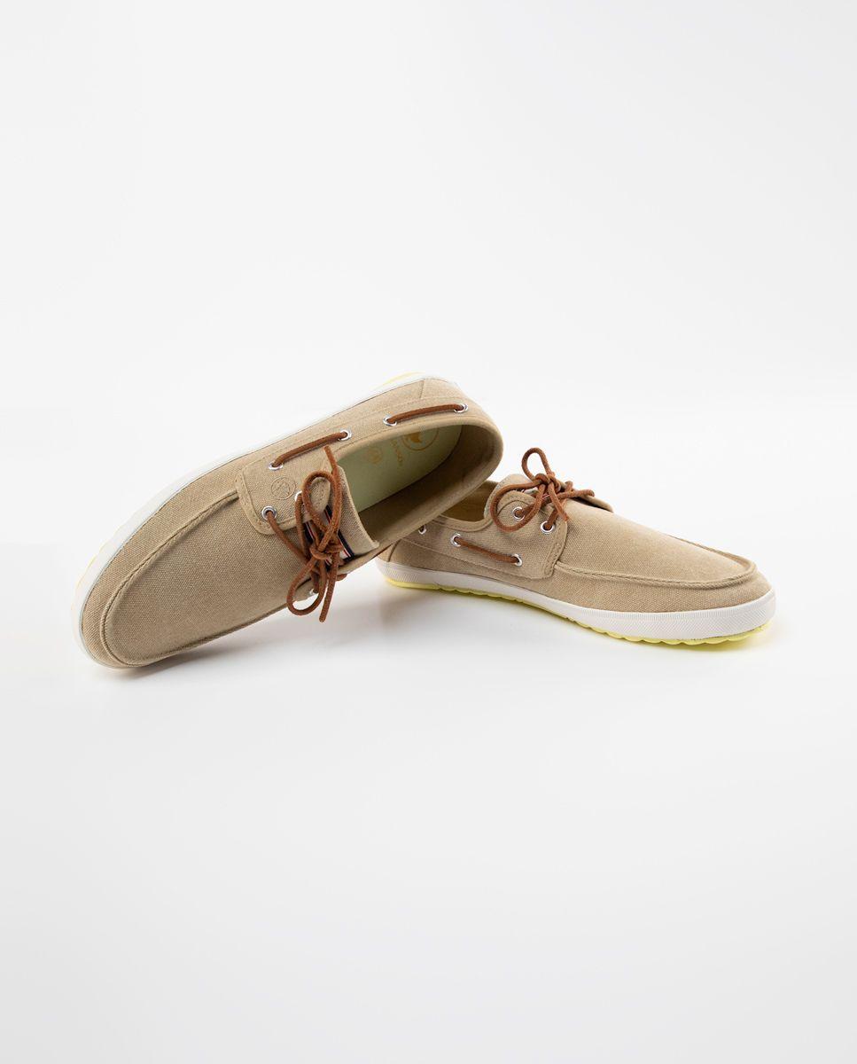 Nautico Sneaker Canvas Marrón-2