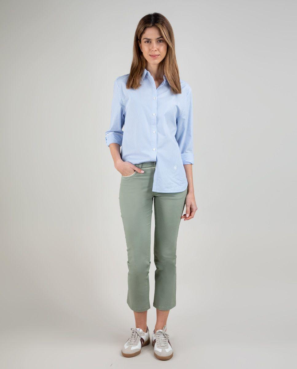 Camisa Popelín Butcher Celeste MUJER PV 25-1