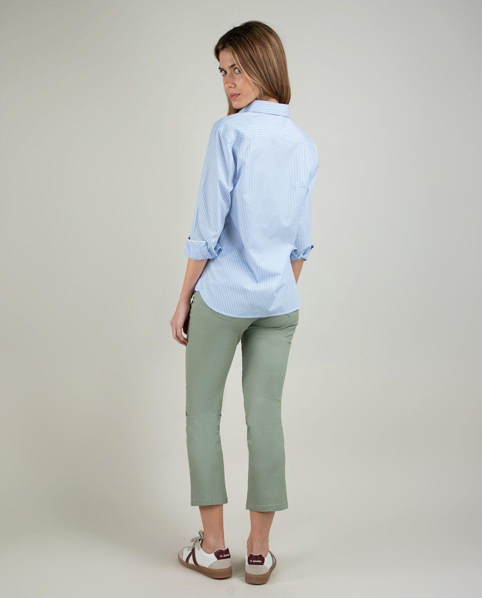 Camisa Popelín Butcher Celeste MUJER PV 25-3