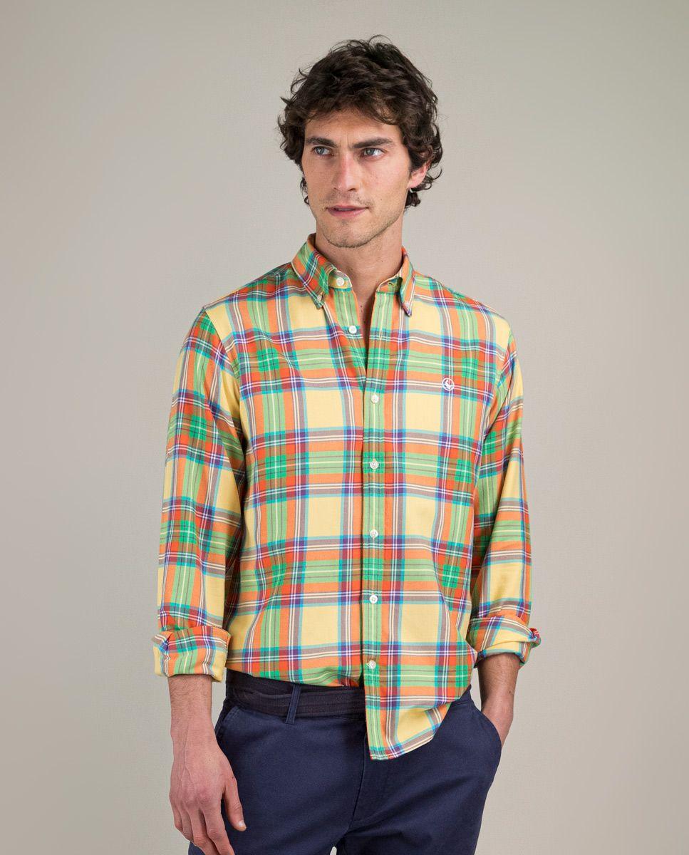 Camisa Tartán Amarilla HOMBRE PV 25-0