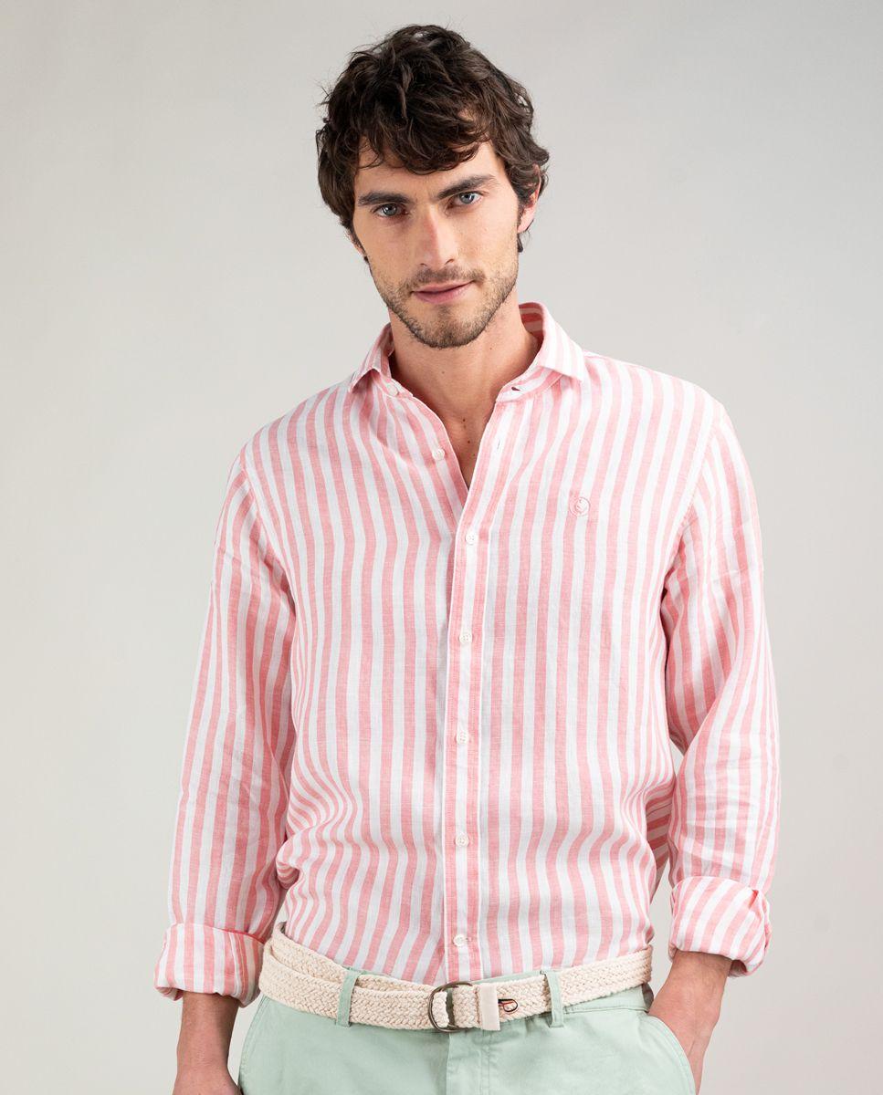 Camisa Lino Raya Kodak Rosa HOMBRE PV 25-0