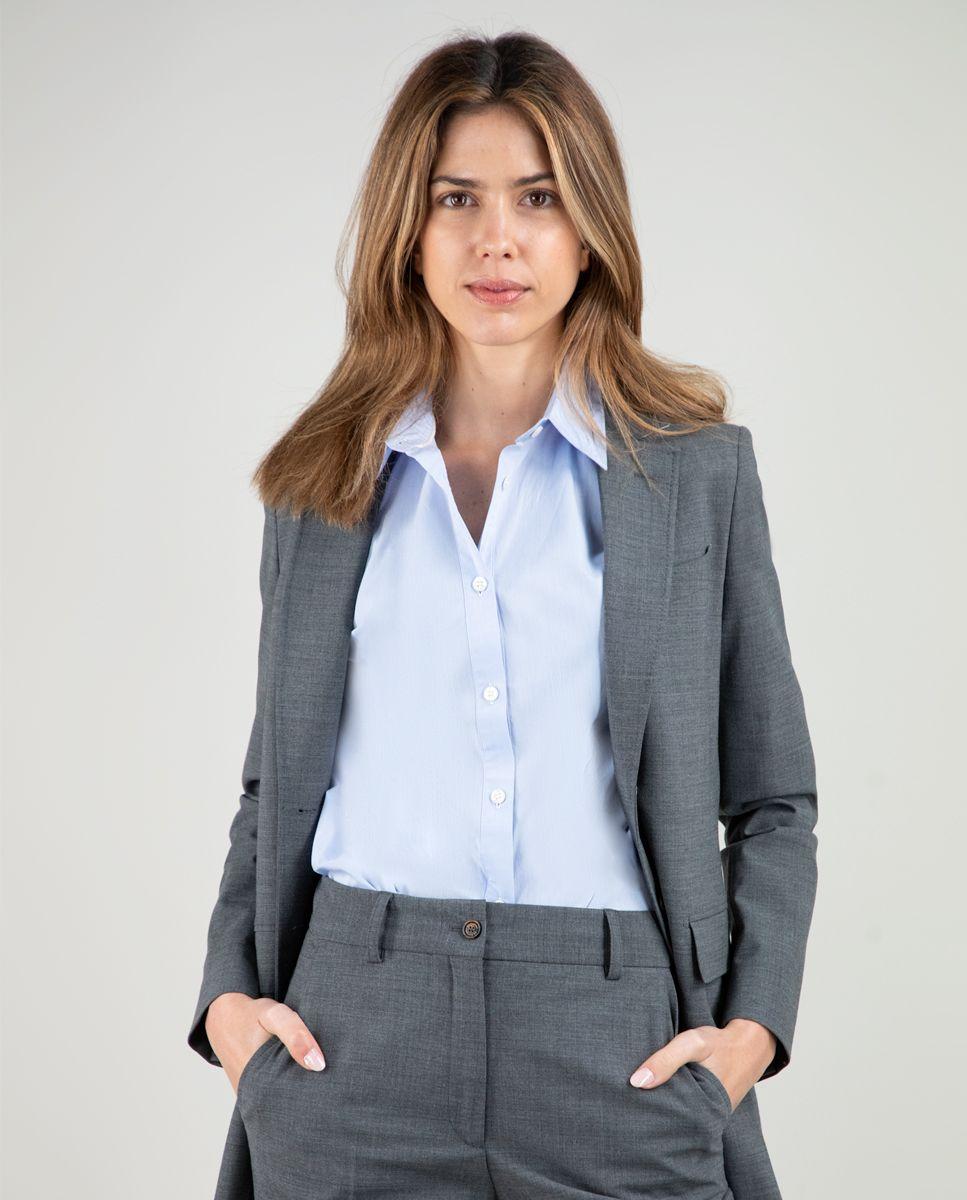 Americana Coordinada Liso Gris MUJER PV 25-1