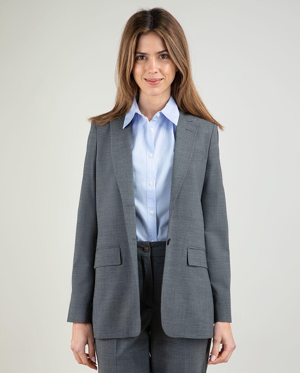 Americana Coordinada Liso Gris MUJER PV 25-2