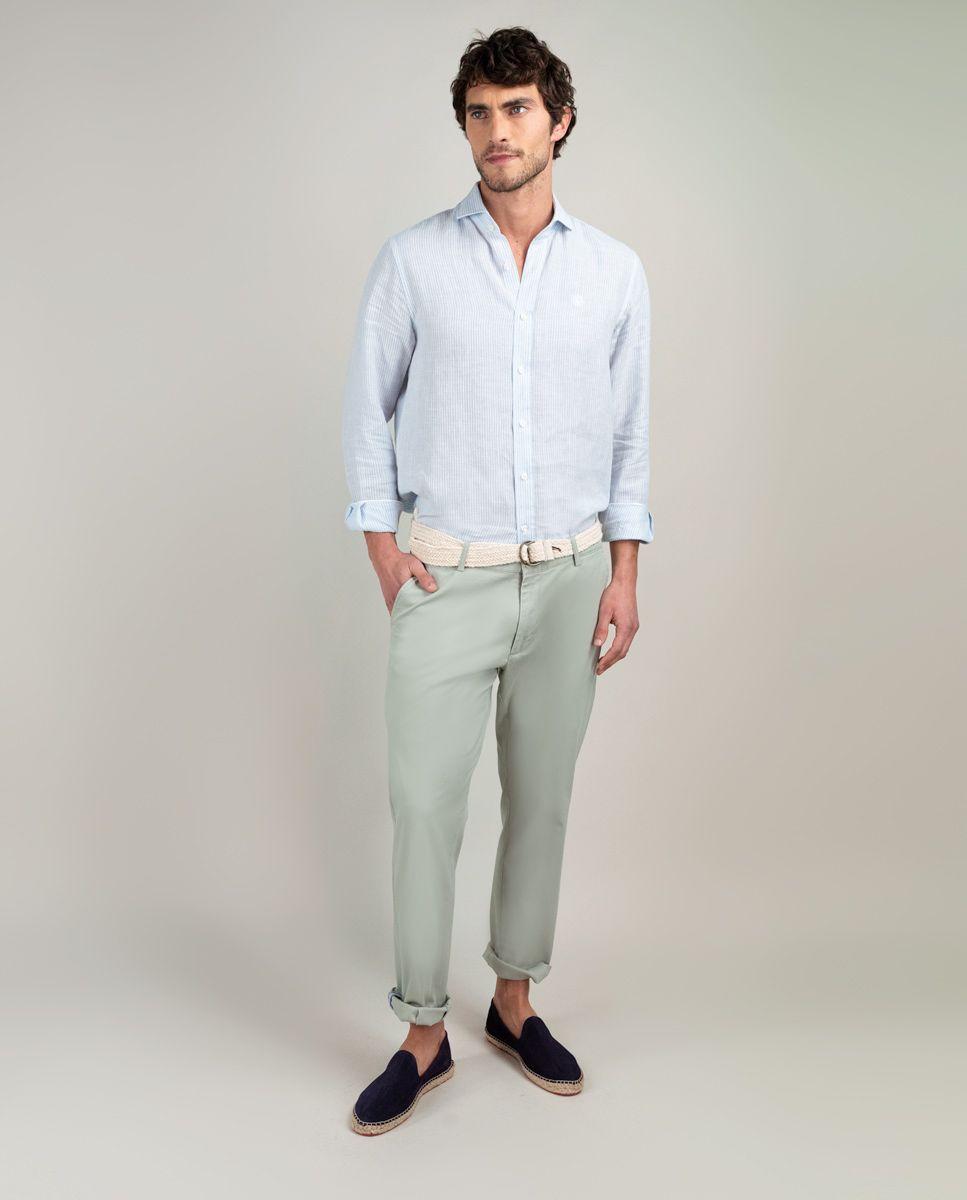 Pantalón Chino Verano Verde HOMBRE PV 25-1