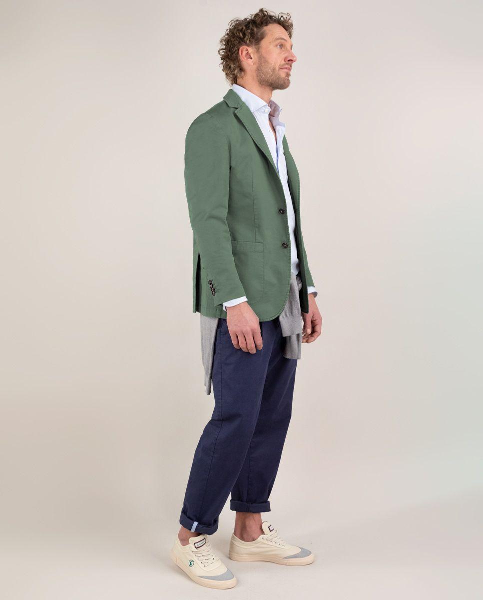 Americana Sarga Garment Dyed Verde HOMBRE PV 25-2