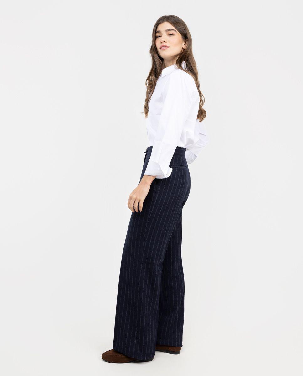 Pantalón Coordinado Raya Diplomática Marino MUJER OI 25-2