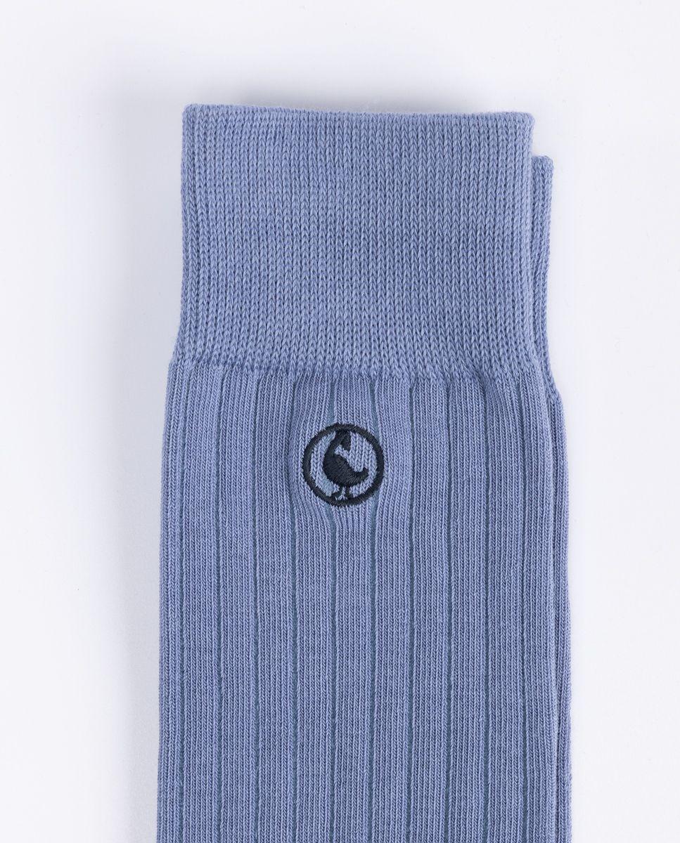 Calcetín Algodón Canalé Azul UNISEX PV 26-1