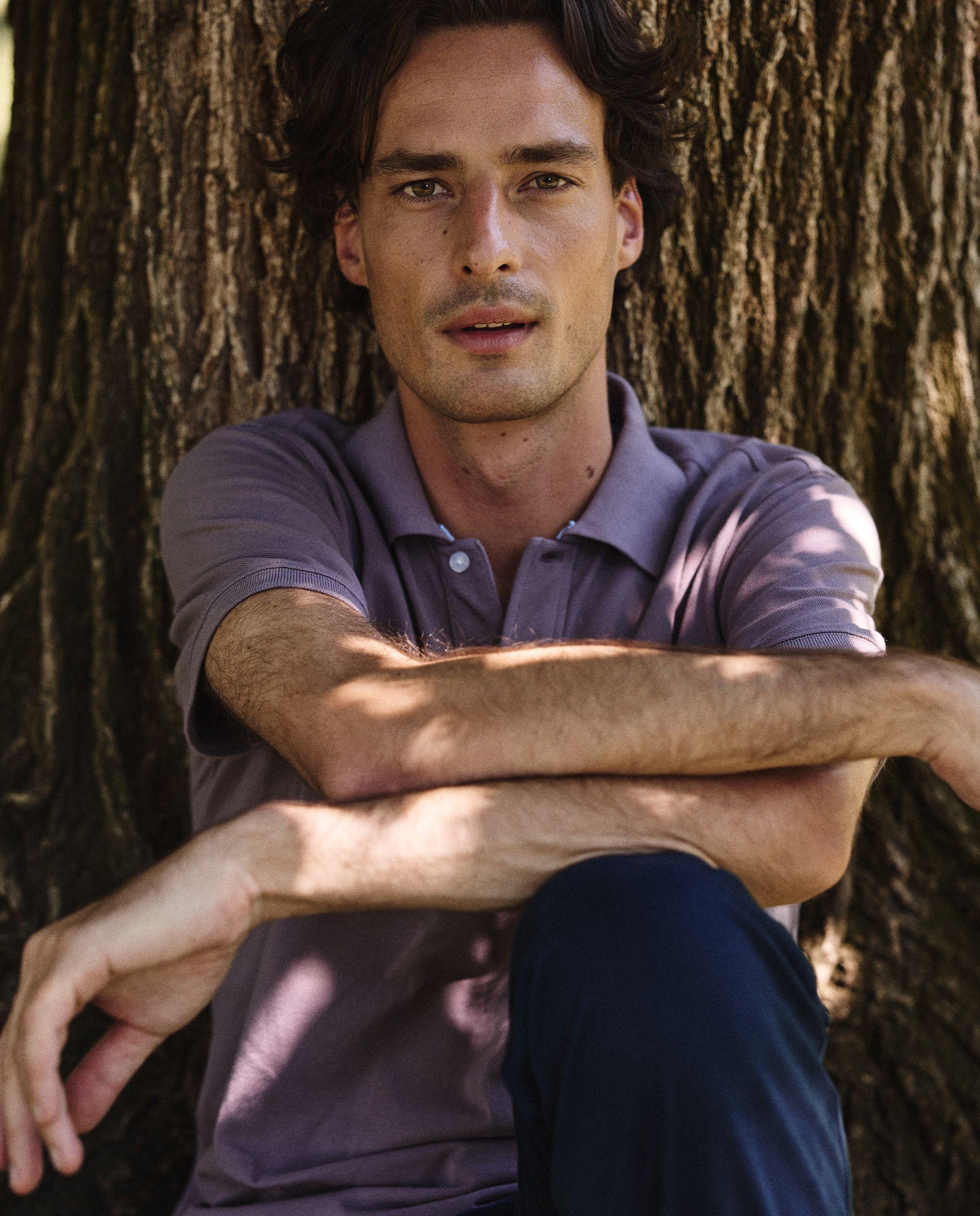 Polo Manga Corta Berenjena HOMBRE OI 25-1