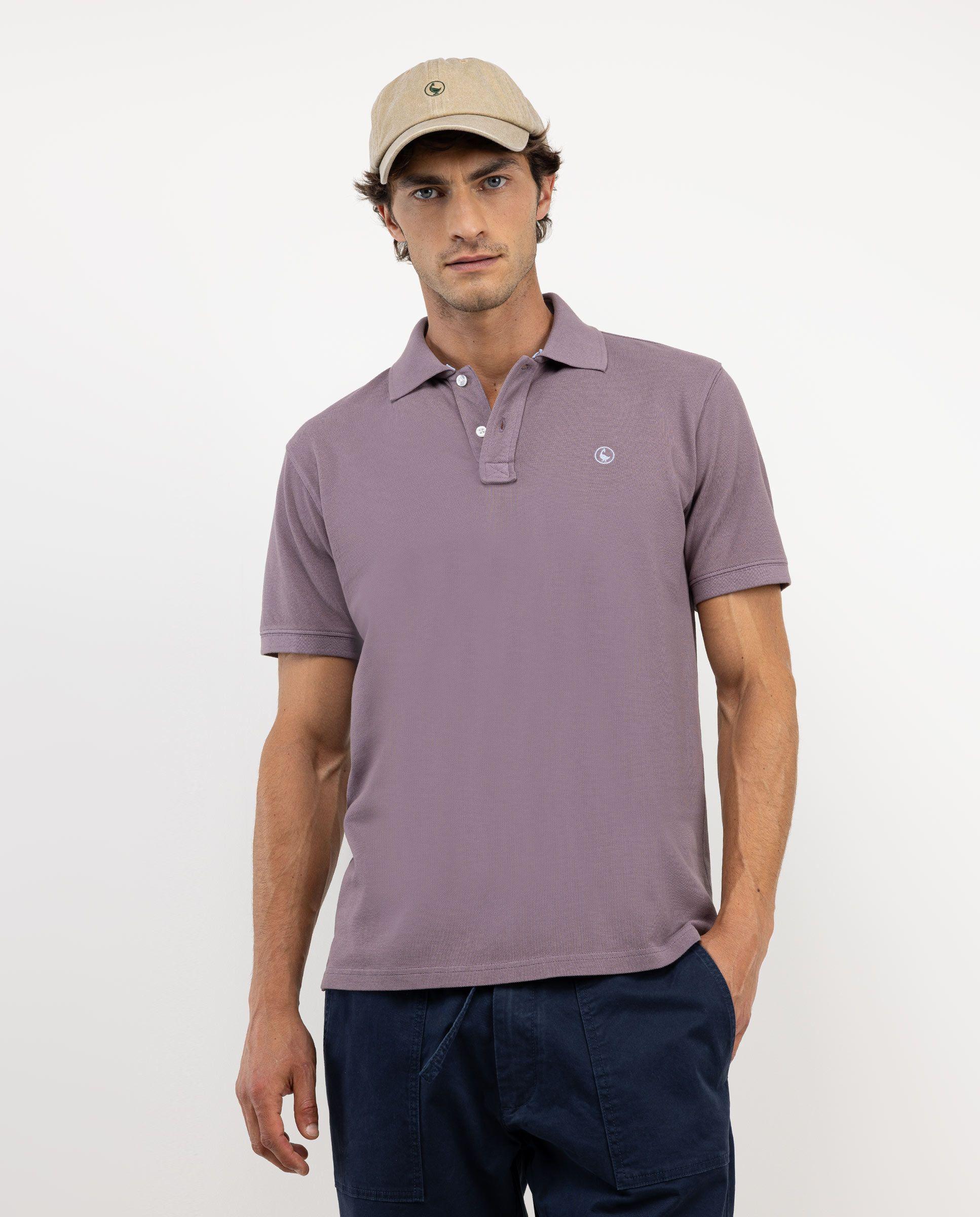 Polo Manga Corta Berenjena HOMBRE OI 25-2