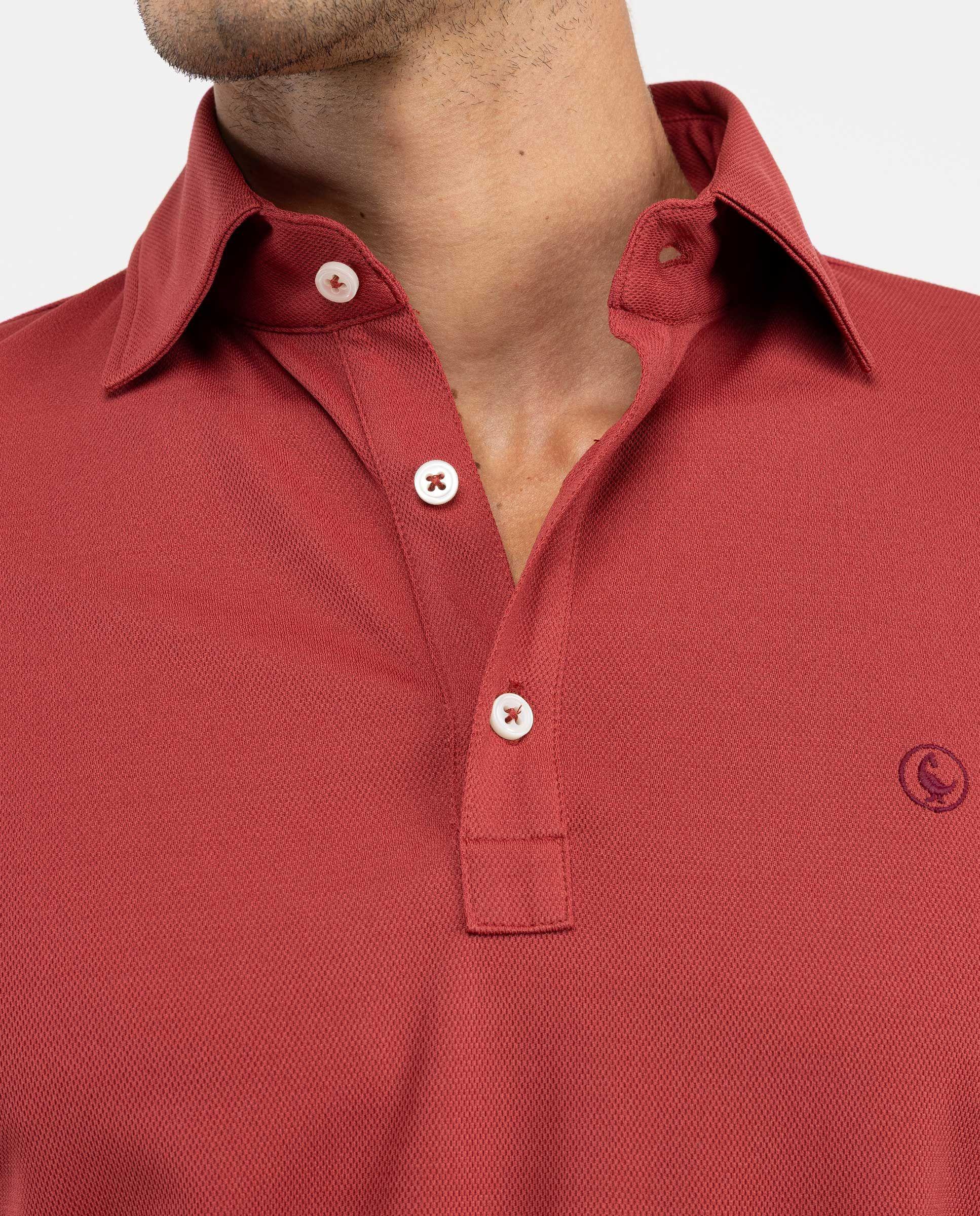 Polo Sepiia Manga Larga Rojo HOMBRE OI 25-1