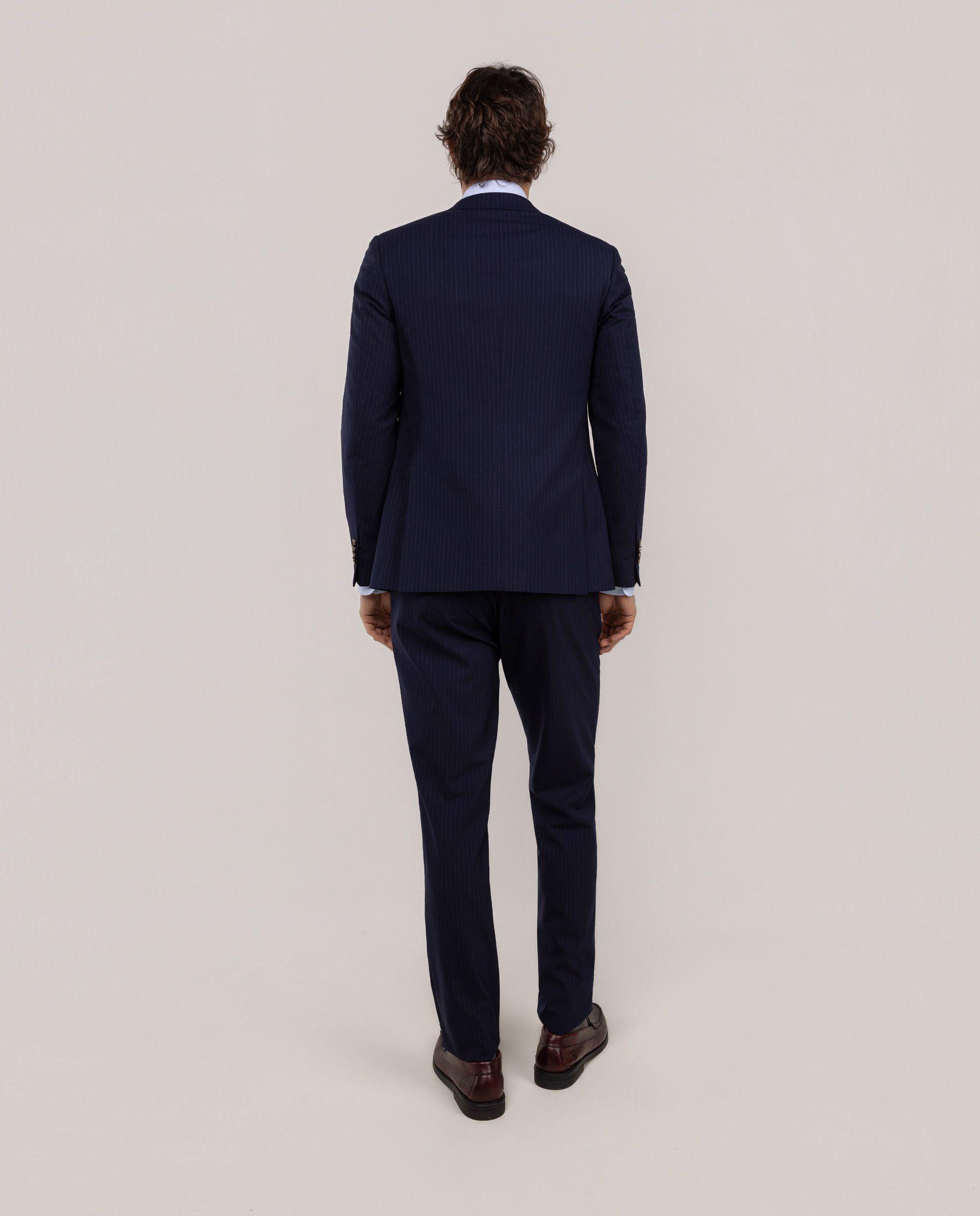 Americana Traje Lavable Marino Raya HOMBRE PV 26-2