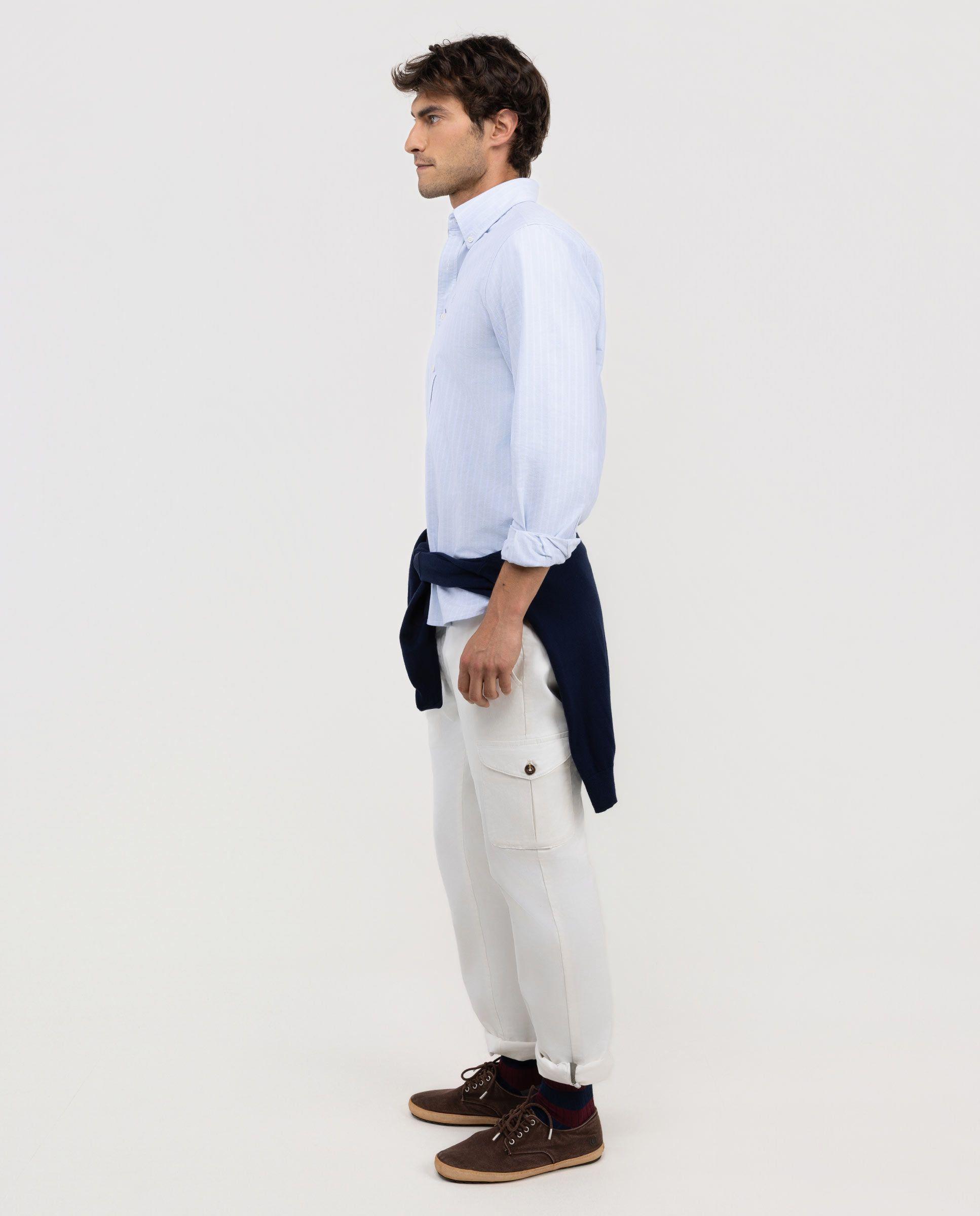 Camisa Raya Butcher Oxford Verde HOMBRE OI 25-2
