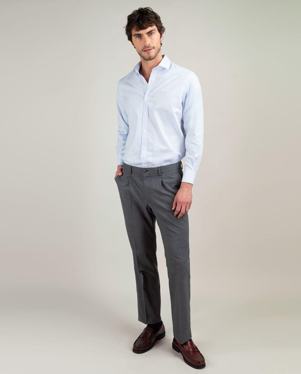 Pantalón Coordinado Pinzas Lavable Gris HOMBRE PV 25-1