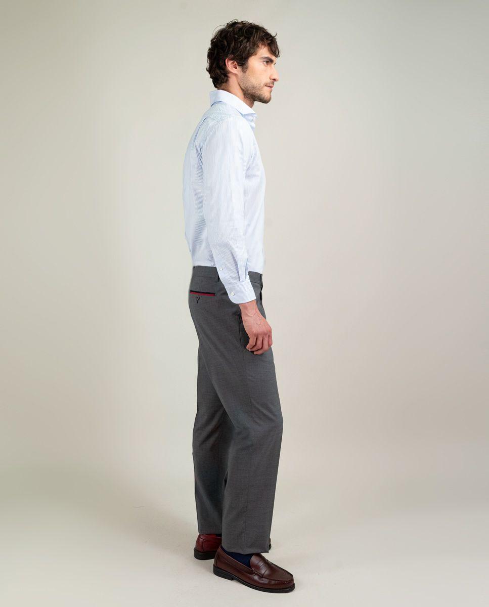 Pantalón Coordinado Pinzas Lavable Gris HOMBRE PV 25-2