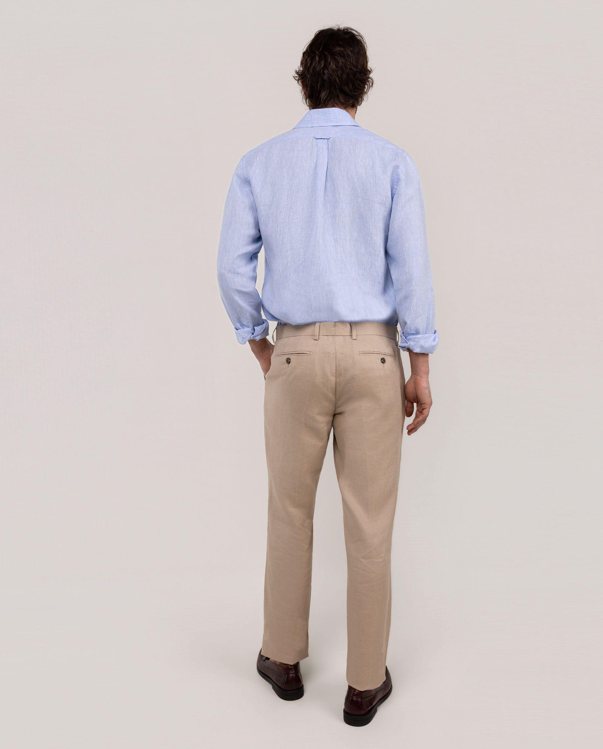 Pantalón Formal Lino Beige HOMBRE PV 26-1